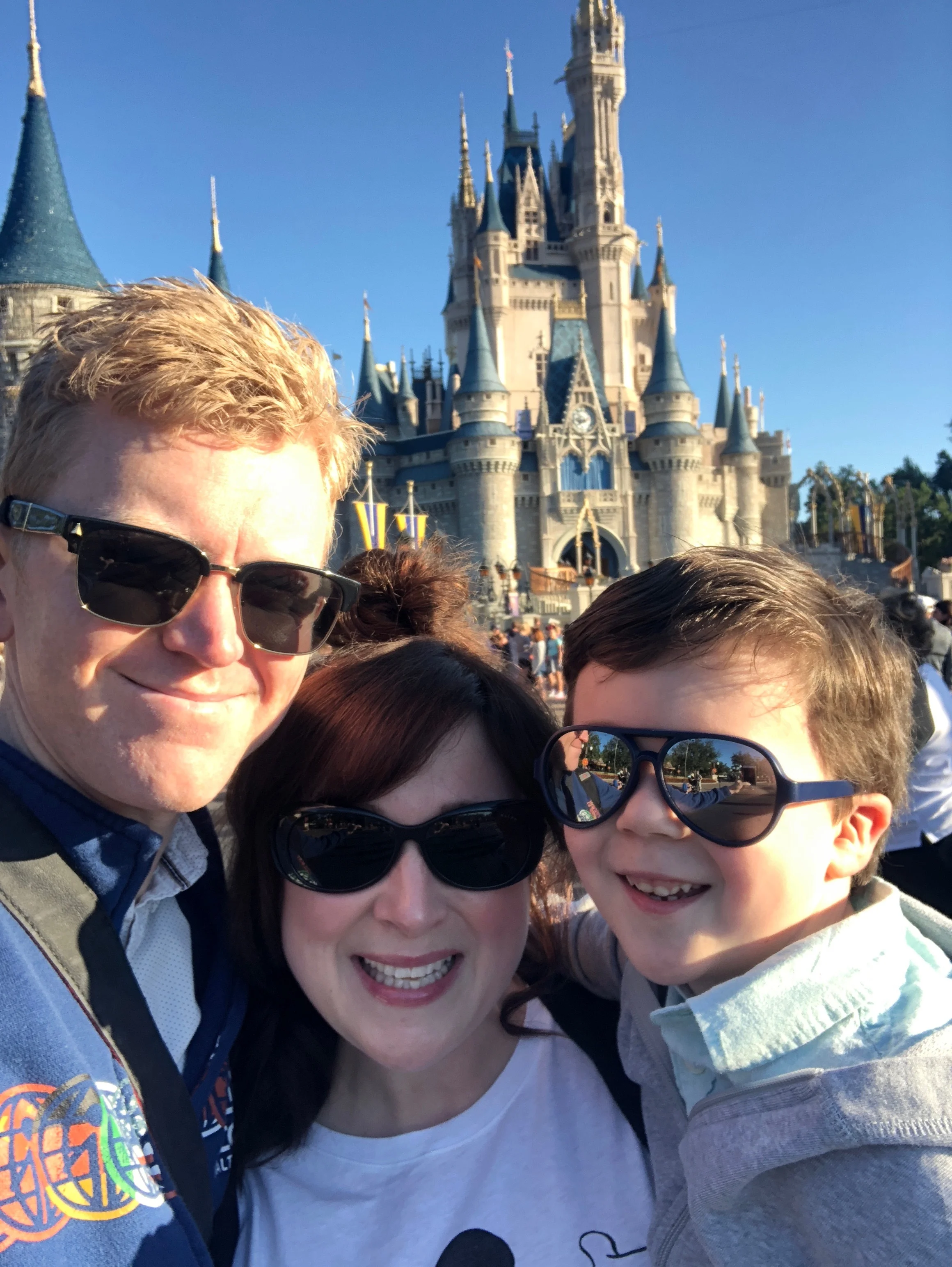 Eve with her husband and their sweet Felix