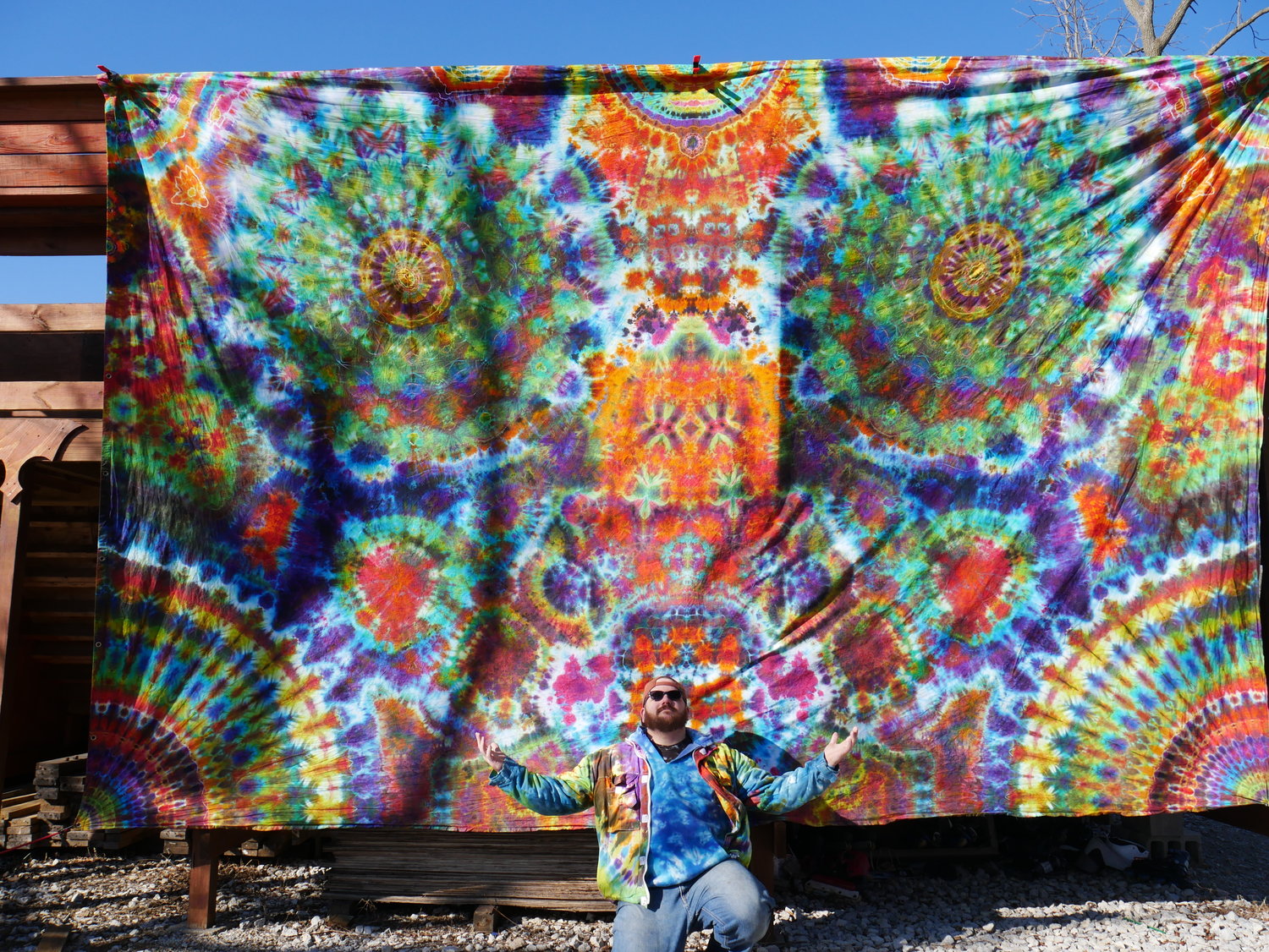 Tie dye wall tapestry sale