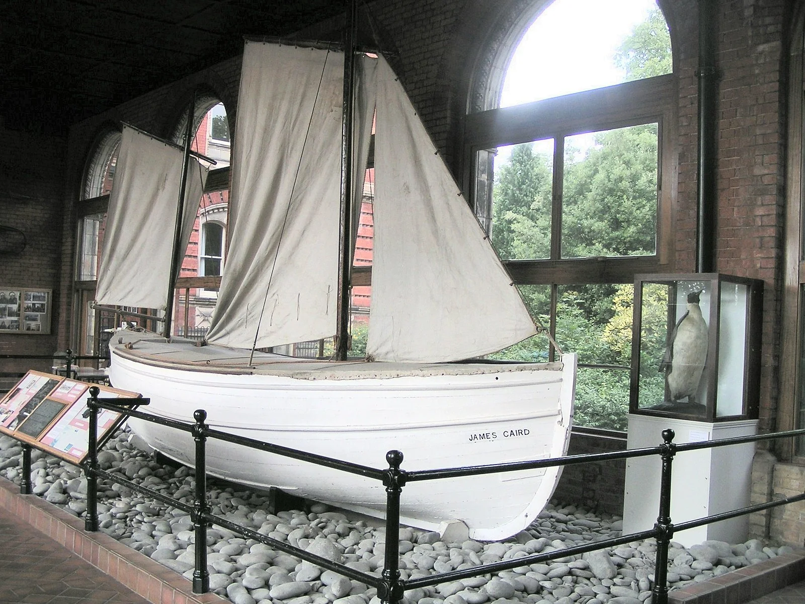 The James Caird on display at Dulwich College in South London Image from: https://commons.wikimedia.org/wiki/File:James_Caird_bow.jpg