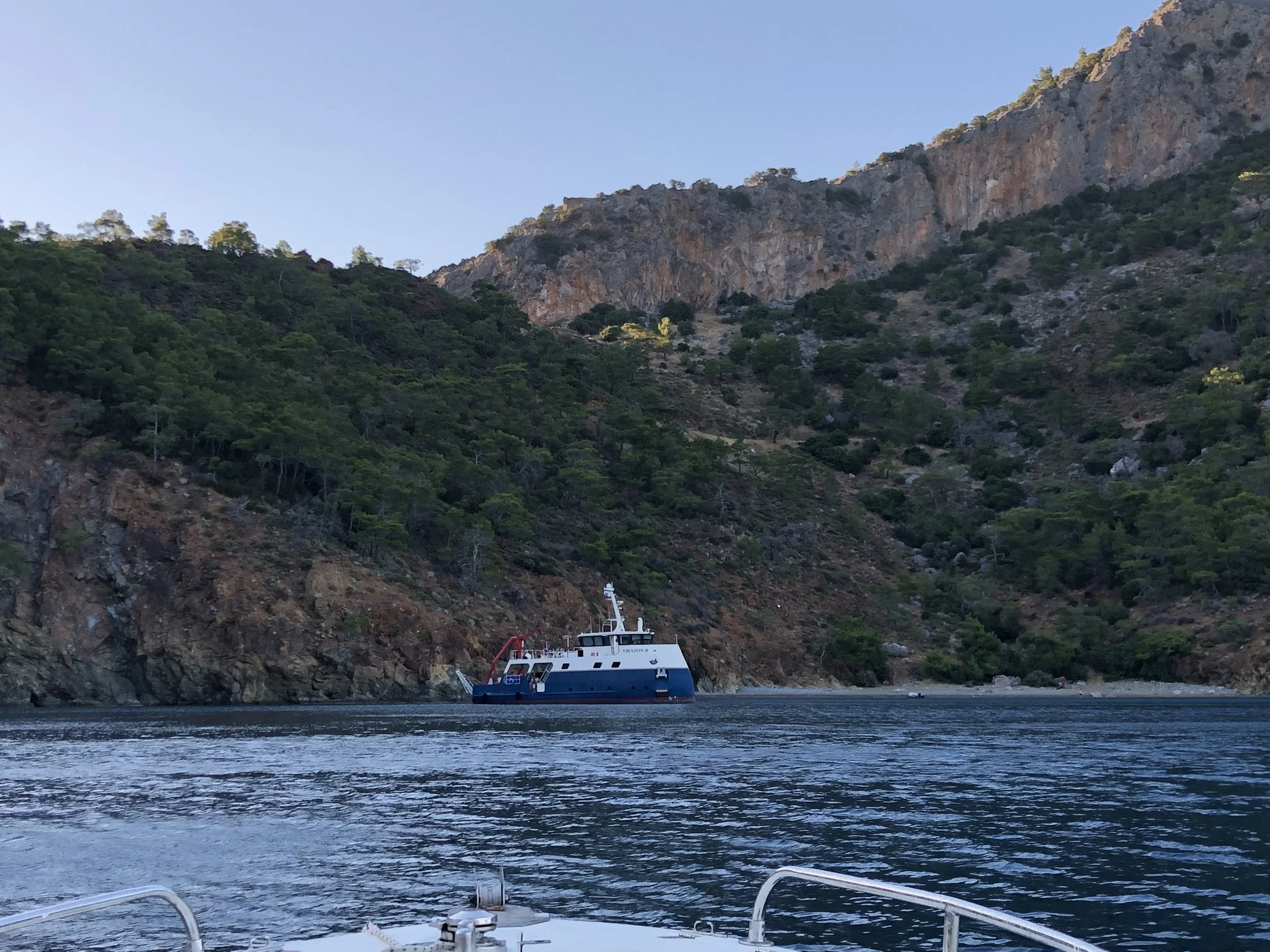 On Approach To The Virazon II Moored Near Adrasan