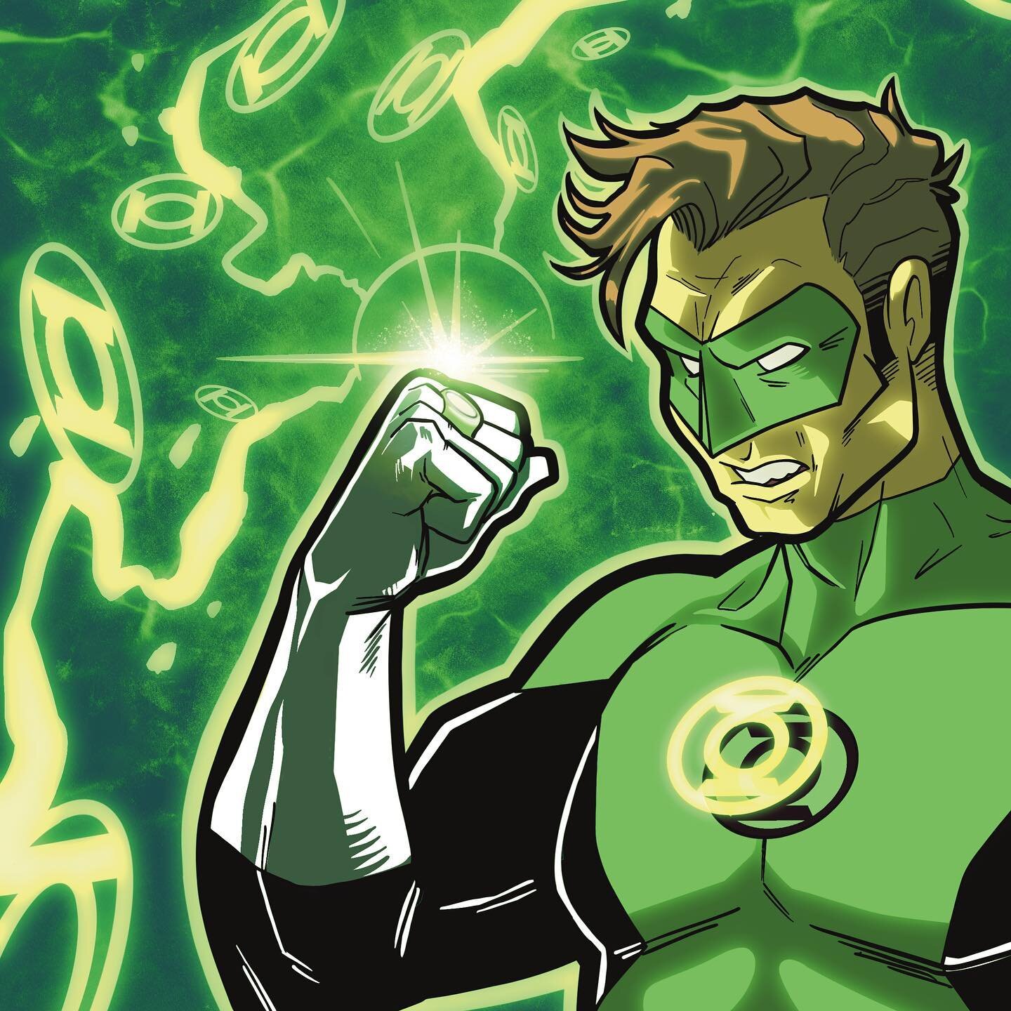 In Brightest Day 🟢
.
Some #GreenLantern for everyone who needs a little extra green today. Art by Bobby Schwartz
.
Read our comic book, DUAL ANIMAL: ISSUE ZERO for FREE at the bio link ➡️
.
#haljordan #dc #dccomics #dcmultiverse #green #lantern #fan