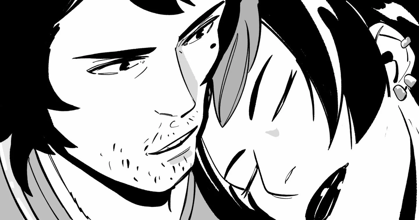 From the past to the future, Happy Valentine&rsquo;s Day 🖤

From the pages of K.E.N. #1
Written by: @dan.theman94 and @masondmendoza 
Art by: @rebeccasotira_art 

In a surveillance-state future Chicago, Ken- a rogue service android haunted by human 