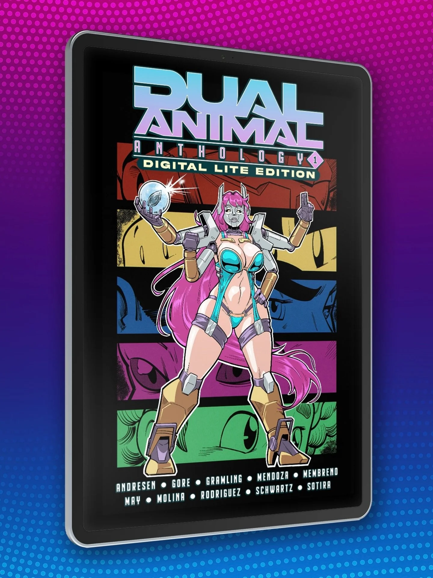 HAPPY FREE COMIC BOOK DAY!

To celebrate the holiday, and in honor of the release of digital editions of DUAL ANIMAL ANTHOLOGY VOL. 1 to our Kickstarter backers, you can now read the Valkyra Opening story from the Digital Lite Edition by Bobby Schwar