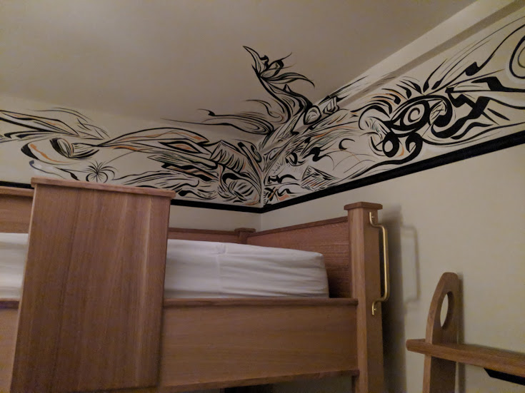 Freehand NY guest room mural 2017