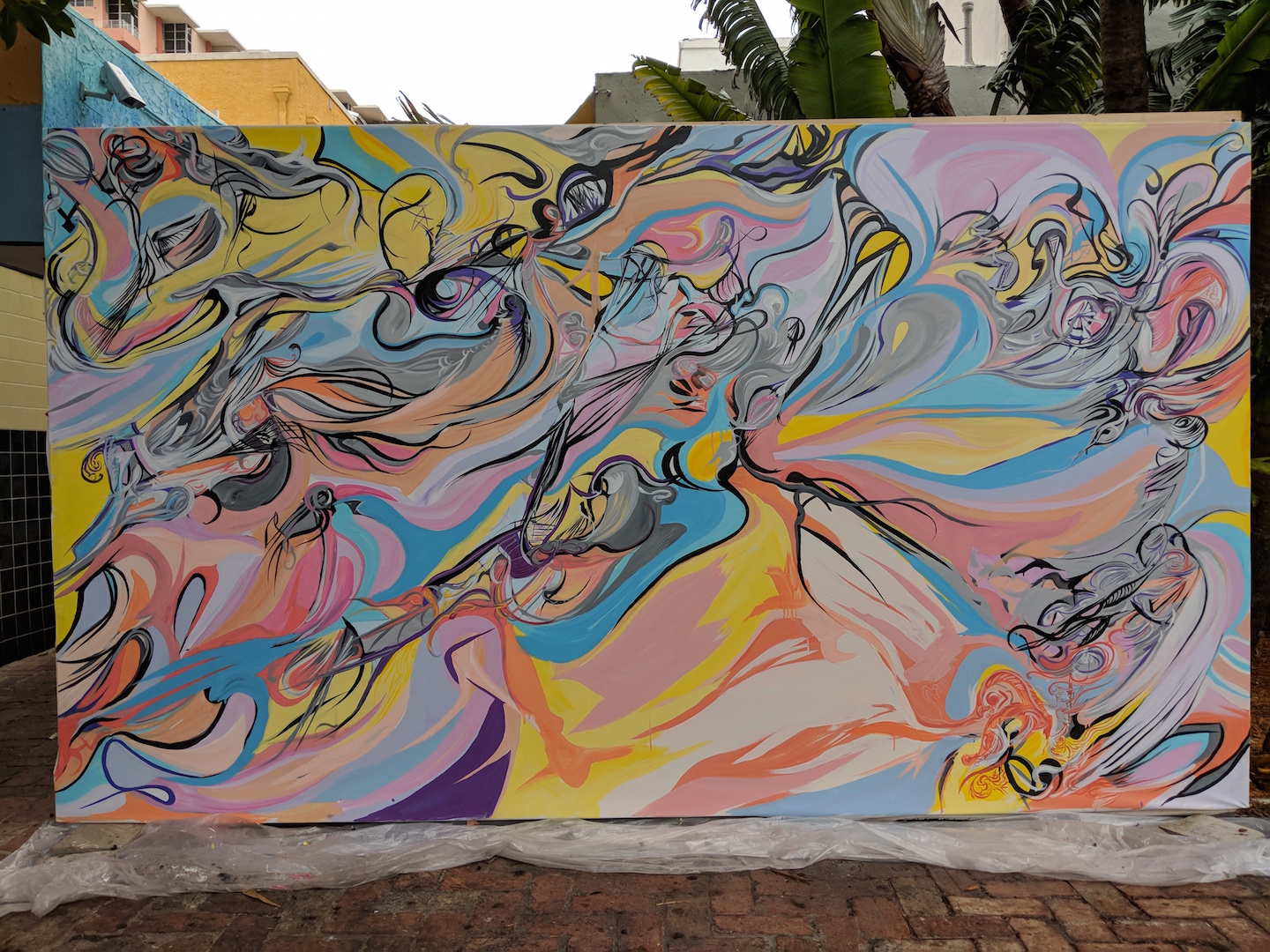 Live Painting at The Broken Shaker, Freehand Miami. 2017