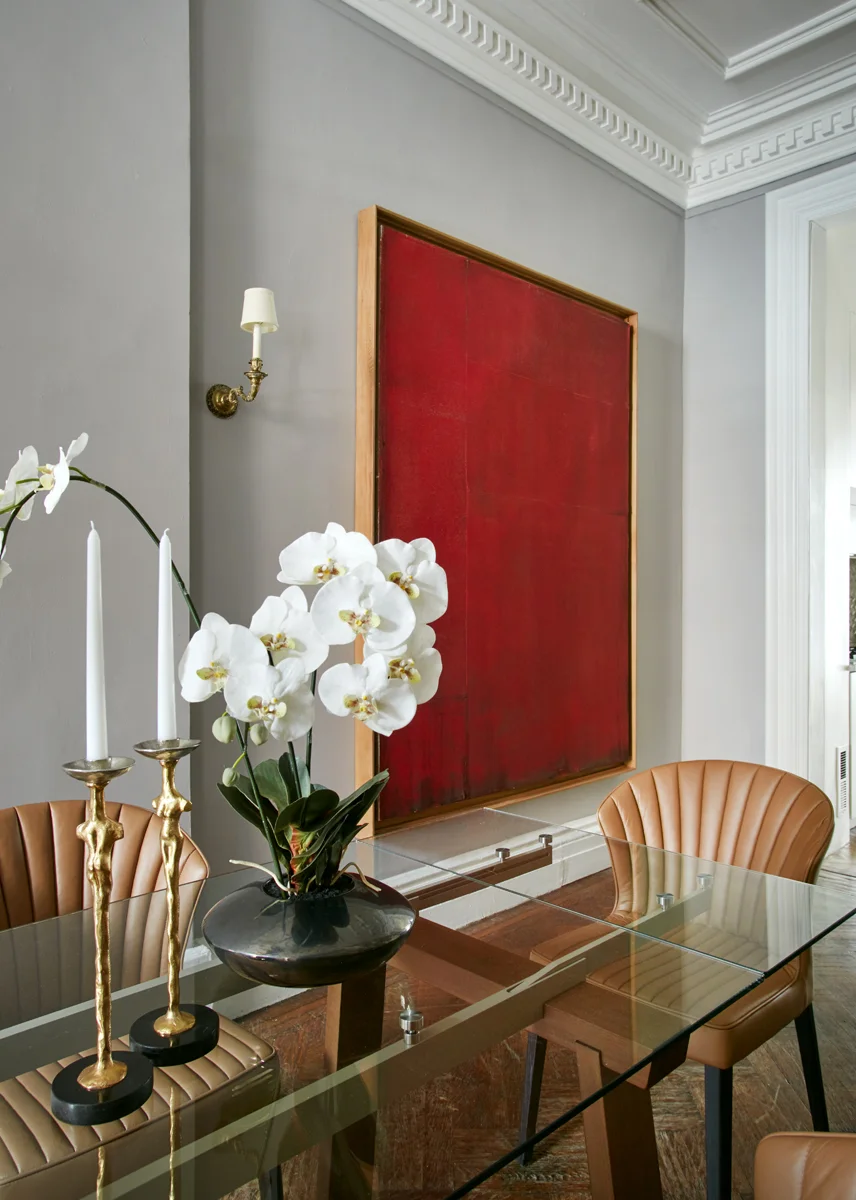 Dining room design with Antonio Murado painting