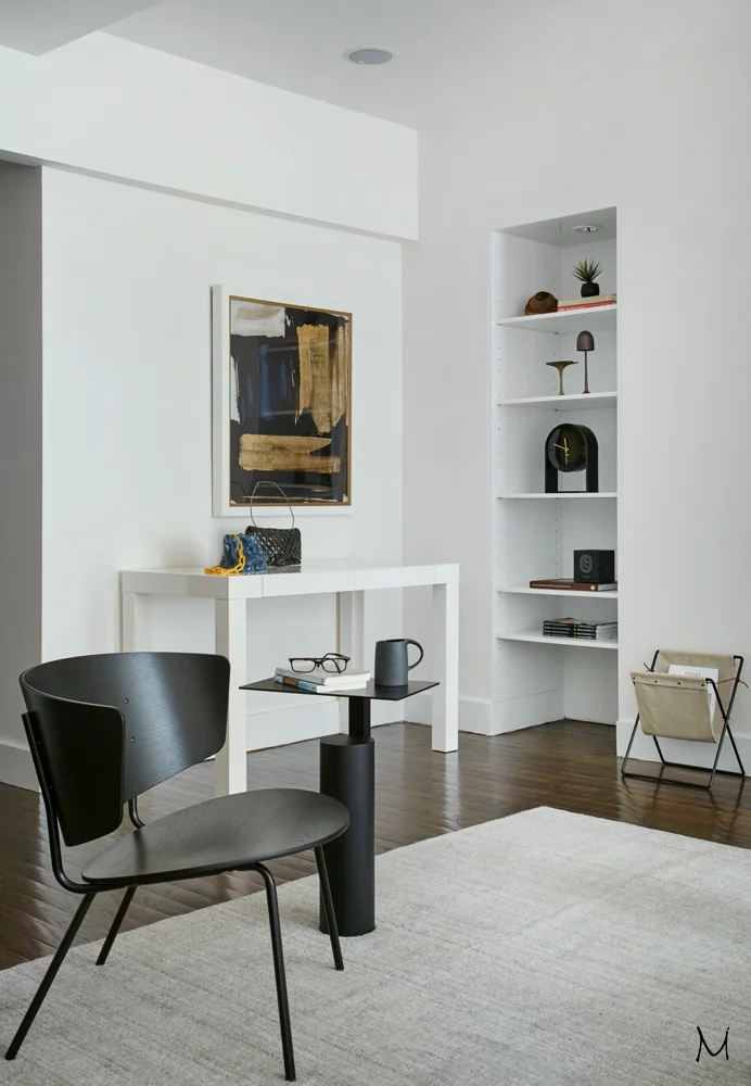 Living Room Chanel sculpture