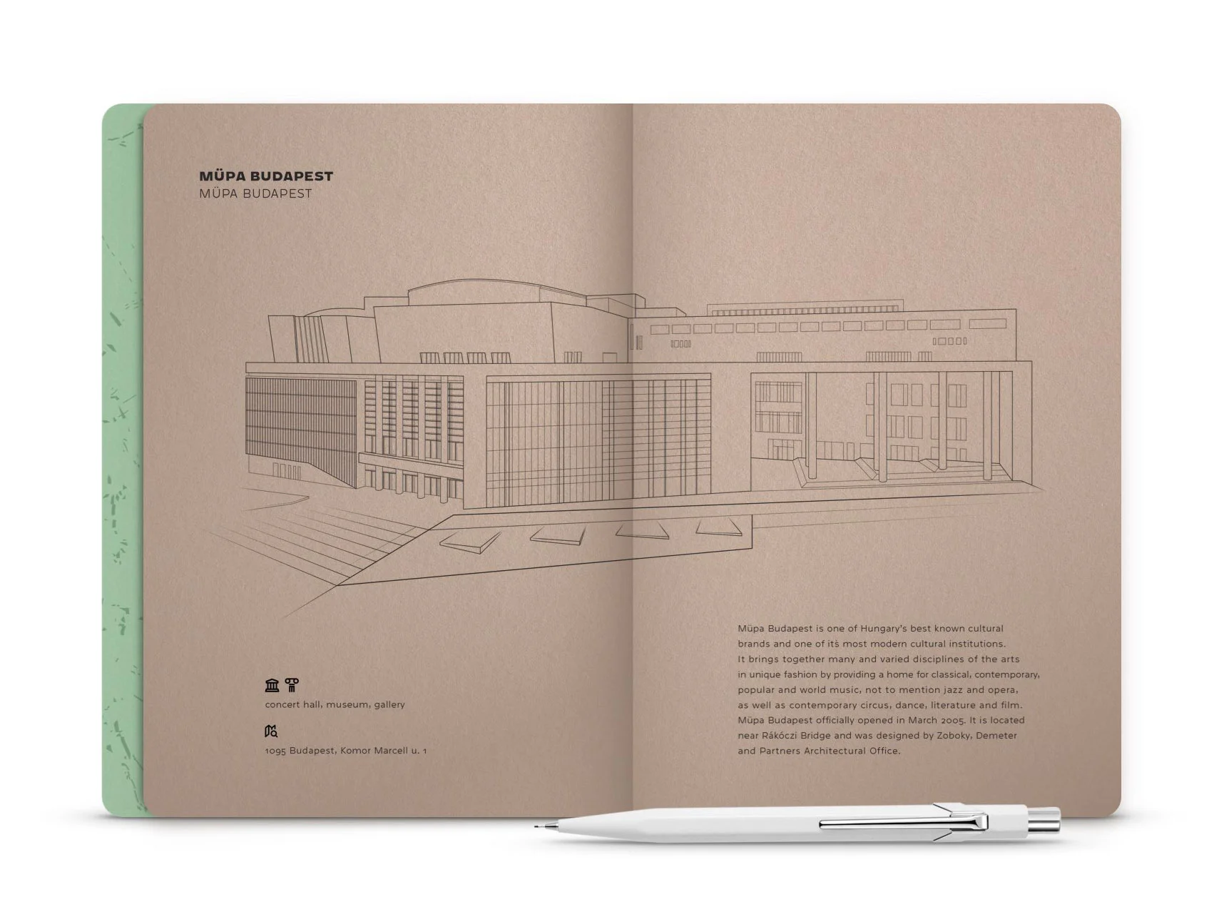 Hello Budapest eco-design notebook