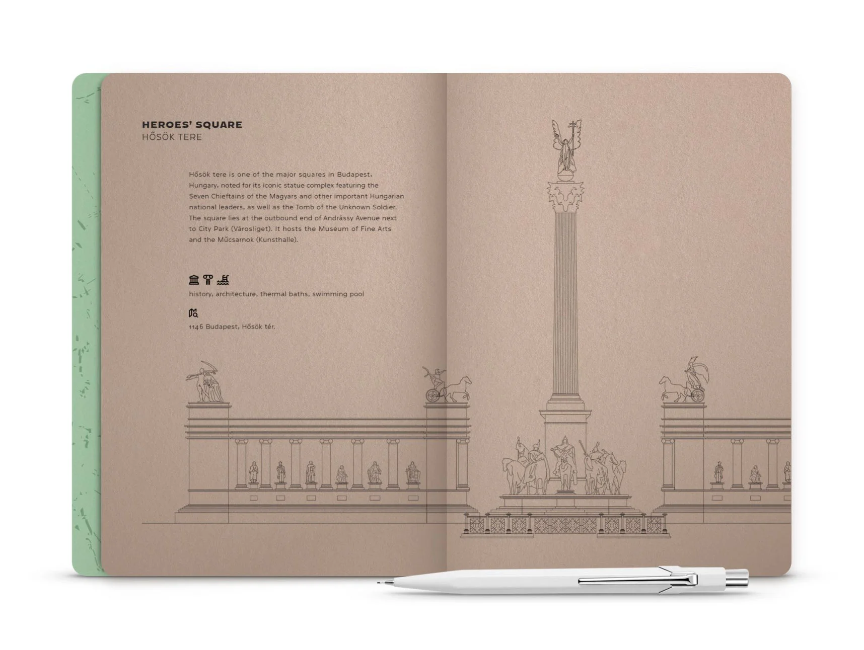 Hello Budapest eco-design notebook