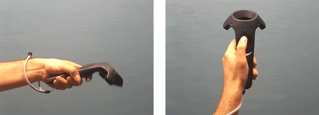 In my initial playtest sessions, I found myself repeatedly trying to use the left/right directional buttons to move on the pitch axis instead of using the gyroscope, which of course did not work. Having spent a considerable portion of my childhood holding a Nintendo controller, I felt that if the up/down buttons controlled one direction, then naturally the left/right buttons should control another. In addition, I struggled to move on the roll axis because the way I was bending my wrist was not registering as the correct motion. This was due to the motion input being recorded bending at the elbow, not the wrist (this was later adjusted to accommodate both). We got a sample of 20-30 people to do additional playtesting of the game with this control scheme. For most of these testers, this was their first virtual reality experience of any kind. Feedback on the controls were split: some liked the gyroscopic controls, others struggled to get used to them. We found that testers with past experience playing video games had an easier time adapting, while a few testers even requested a different control layout more akin to a real physical drone controller, with the yaw axis on the opposite hand. What I observed was that the gyroscope controls were producing mixed results, varying from tester to tester due to each person's arm movements being slightly different. Reflecting back on my own experience, I felt the game would benefit from an alternative control scheme that prioritized button input over motion for a more consistent experience. Discussing the sample group's feedback in addition to my own, I recommended that the game offer multiple control options, including one that maps pitch movement to the directional buttons along with the yaw movement. In the end the developers made three different VR control options for the game: the original "Arcade" mode, a "Mix" mode with my recommended movement changes, and a "Drone RC Mode" for players wanting a more true-to-life setup. Orchun and I also recorded demo videos to accompany the control options in the game's settings menu. Feedback during the game's open beta was more positive: while each setup still had a learning curve, most players were able to find one that worked for them.