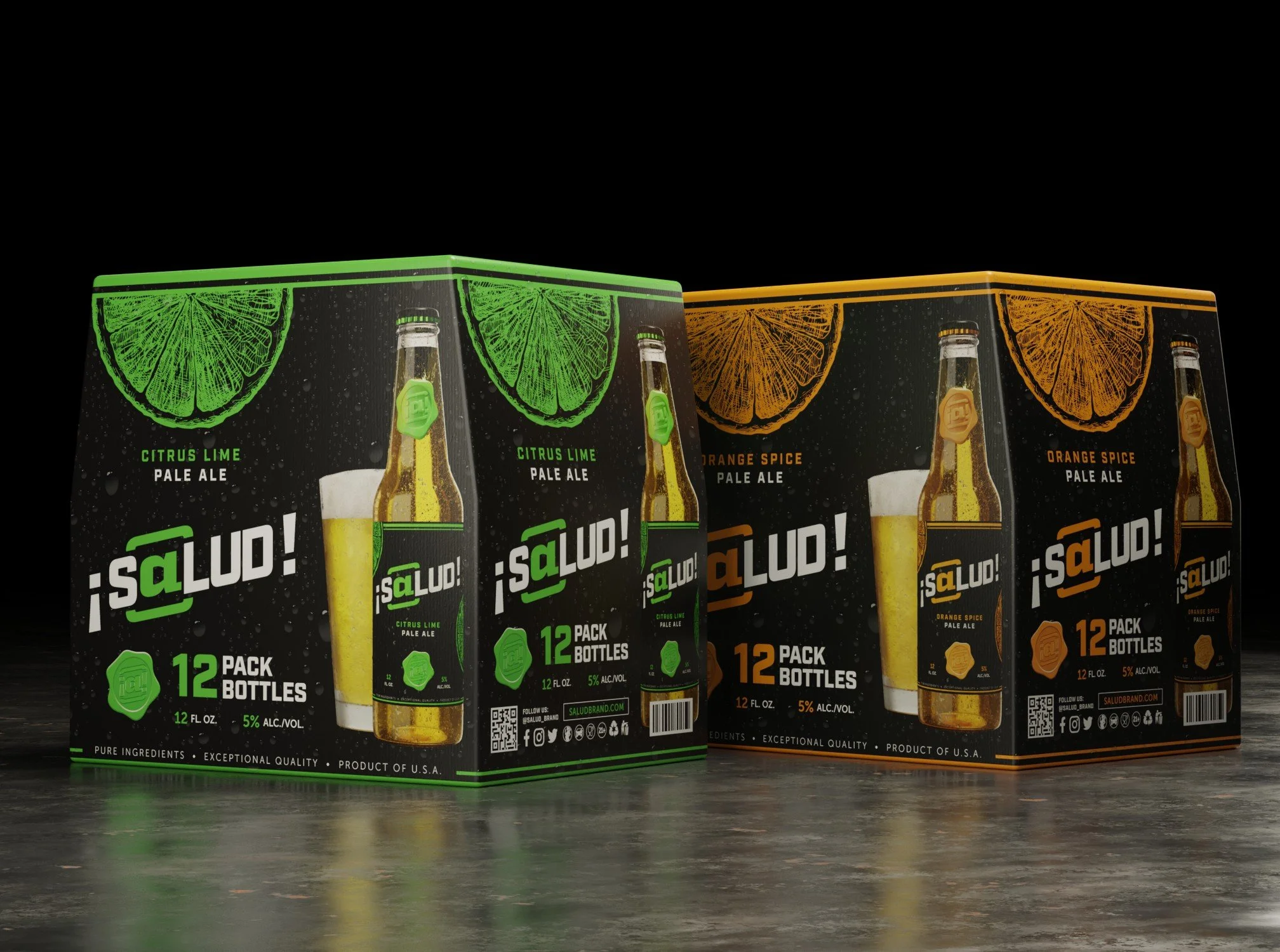 ¡S@lud! 12-pack cases