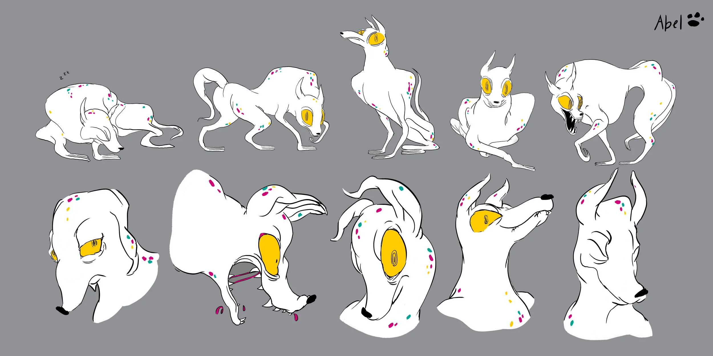 Pose and Expression Sheet - Abel, "Abel's Body" Pitch