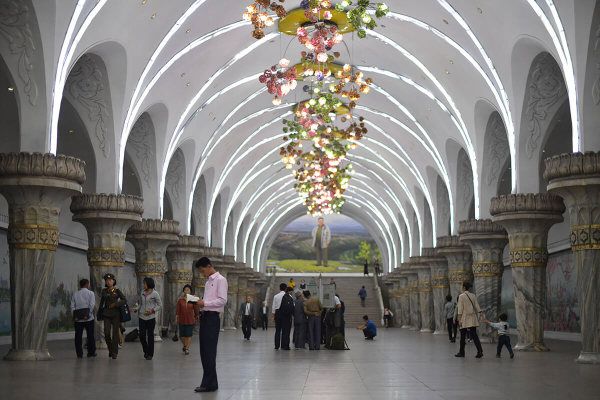 The Station of Glory at Pyongyang Metro