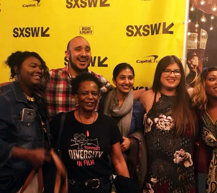 Instructor Rhitu Basu with her students from ASoF film course, Minority Lens . 