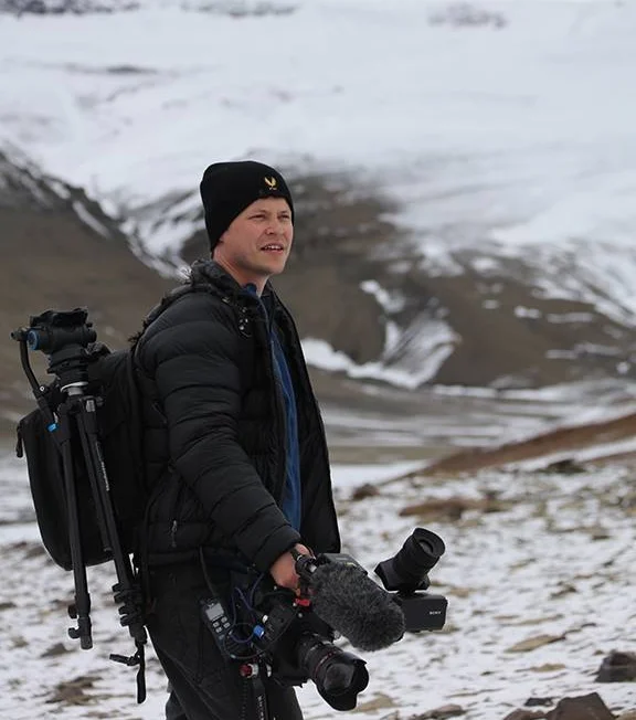 Lead ASoF Documentary Instructor Matthew Koshmrl on location in Antartica. 