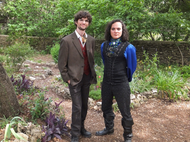 Actors Ian Lloyd and Mattias Marasigan who star in Catrin's latest short film Garden of Jenna