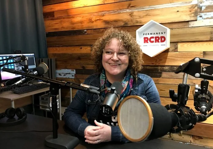 Podcast Producer and lead educator Myrriah Gossett, Intro to Podcasting workshop