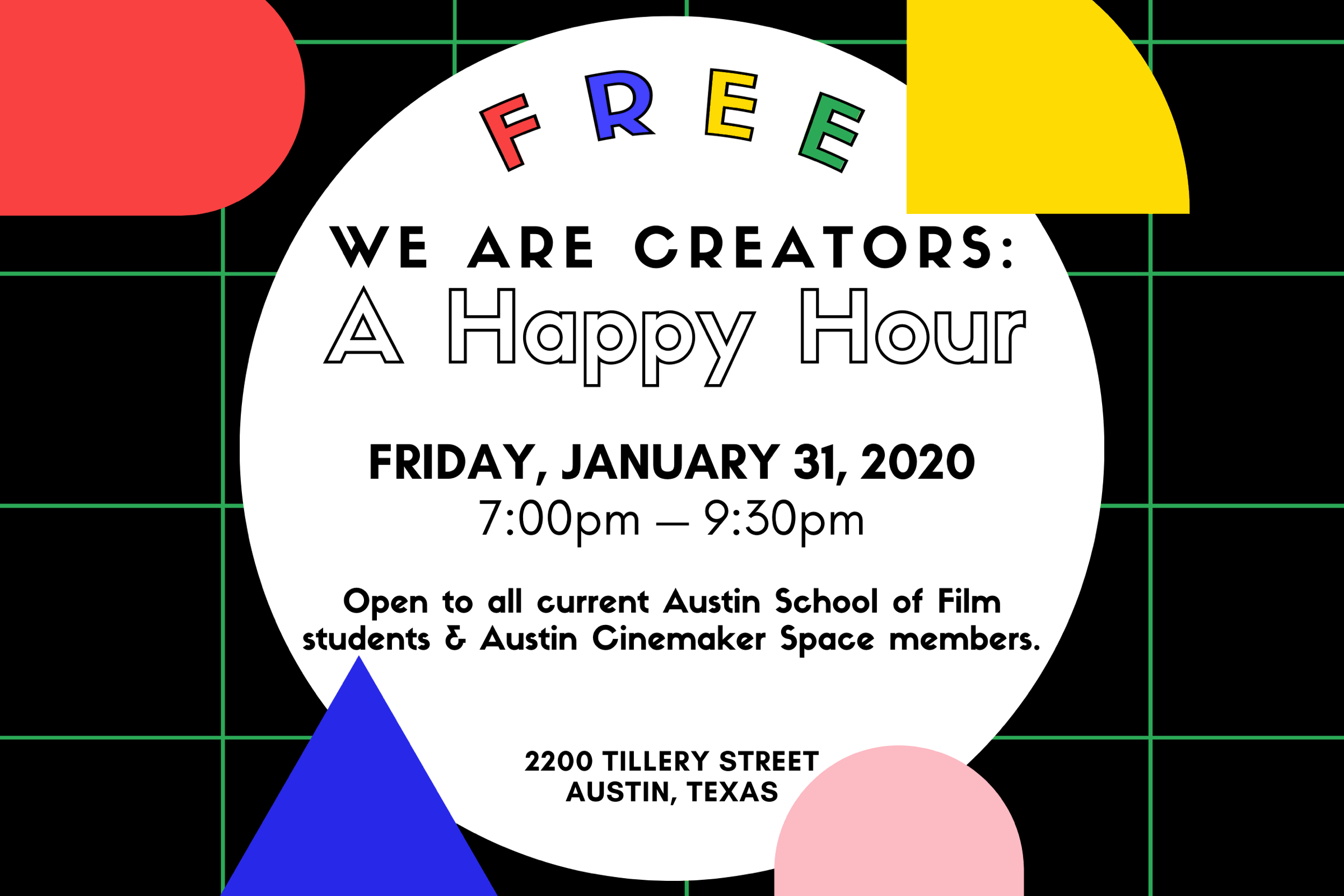 We Are Creators: A Happy Hour