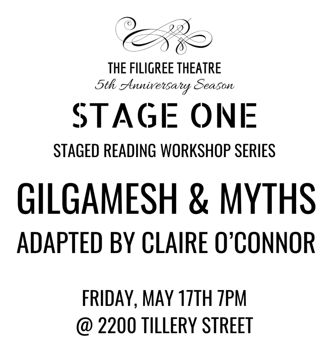 The Filigree Theatre - STAGE ONE- GILGAMESH & MYTHS