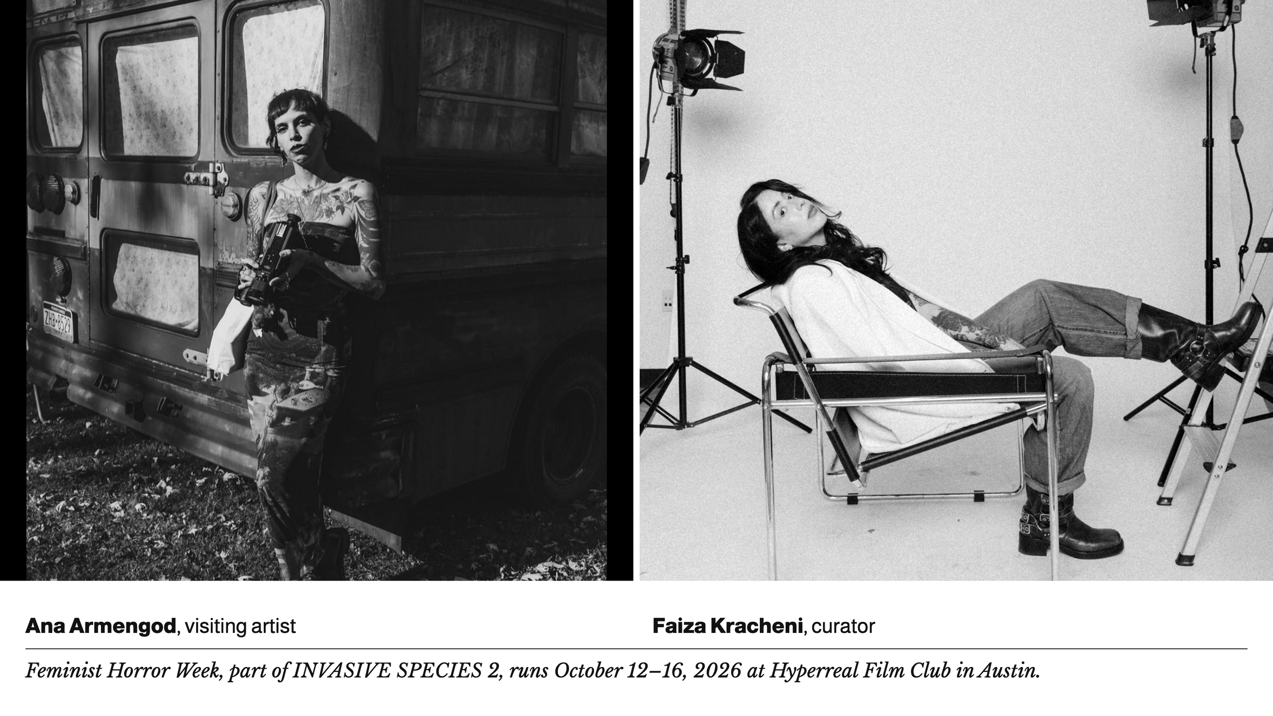 INVASIVE SPECIES 2 at Austin School of Film: Feminist Horror Week and visiting artist Ana Armengod