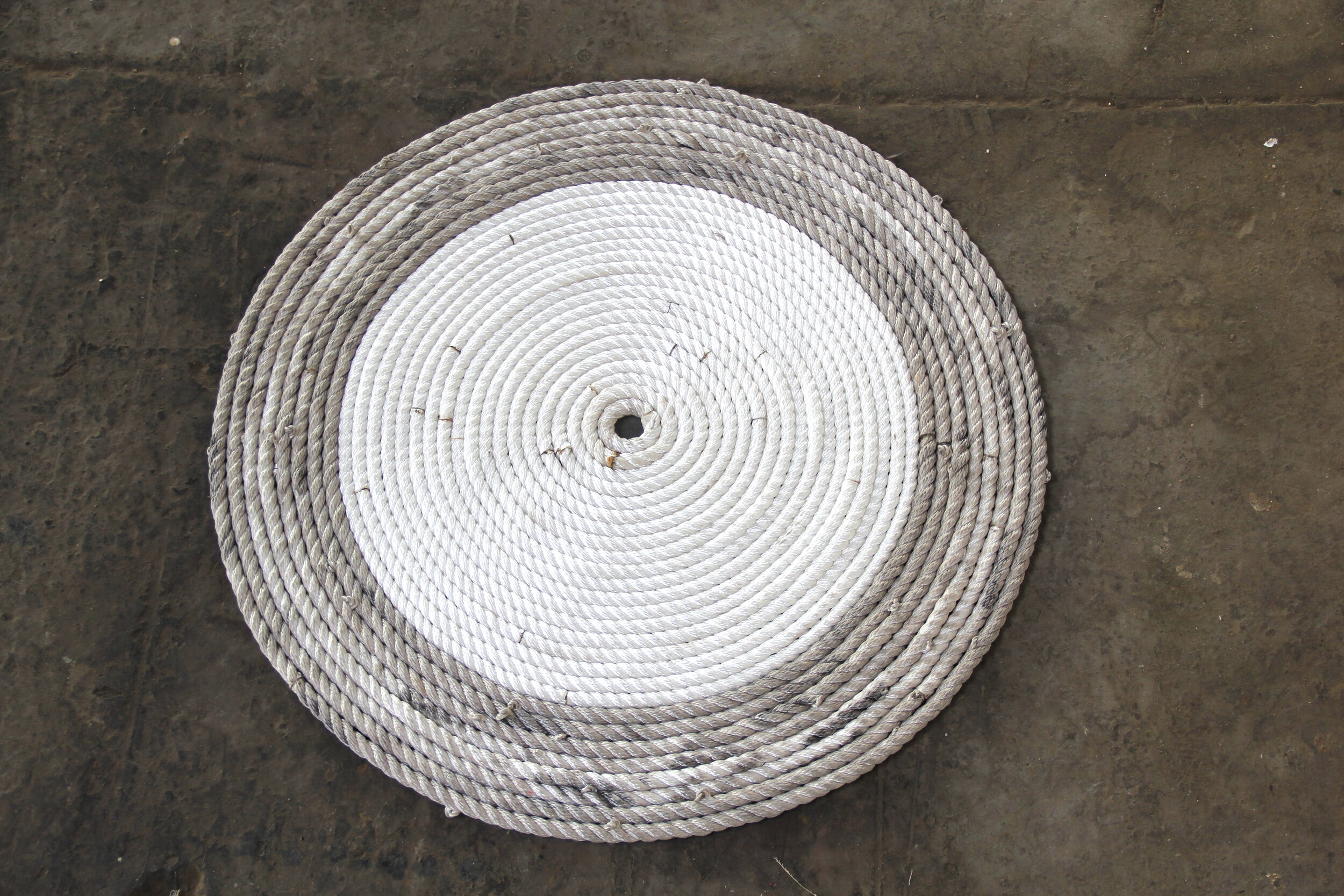 untitled(concentric station),2020,rope,enamel,wear,wood,charring.DETAIL3.JPG