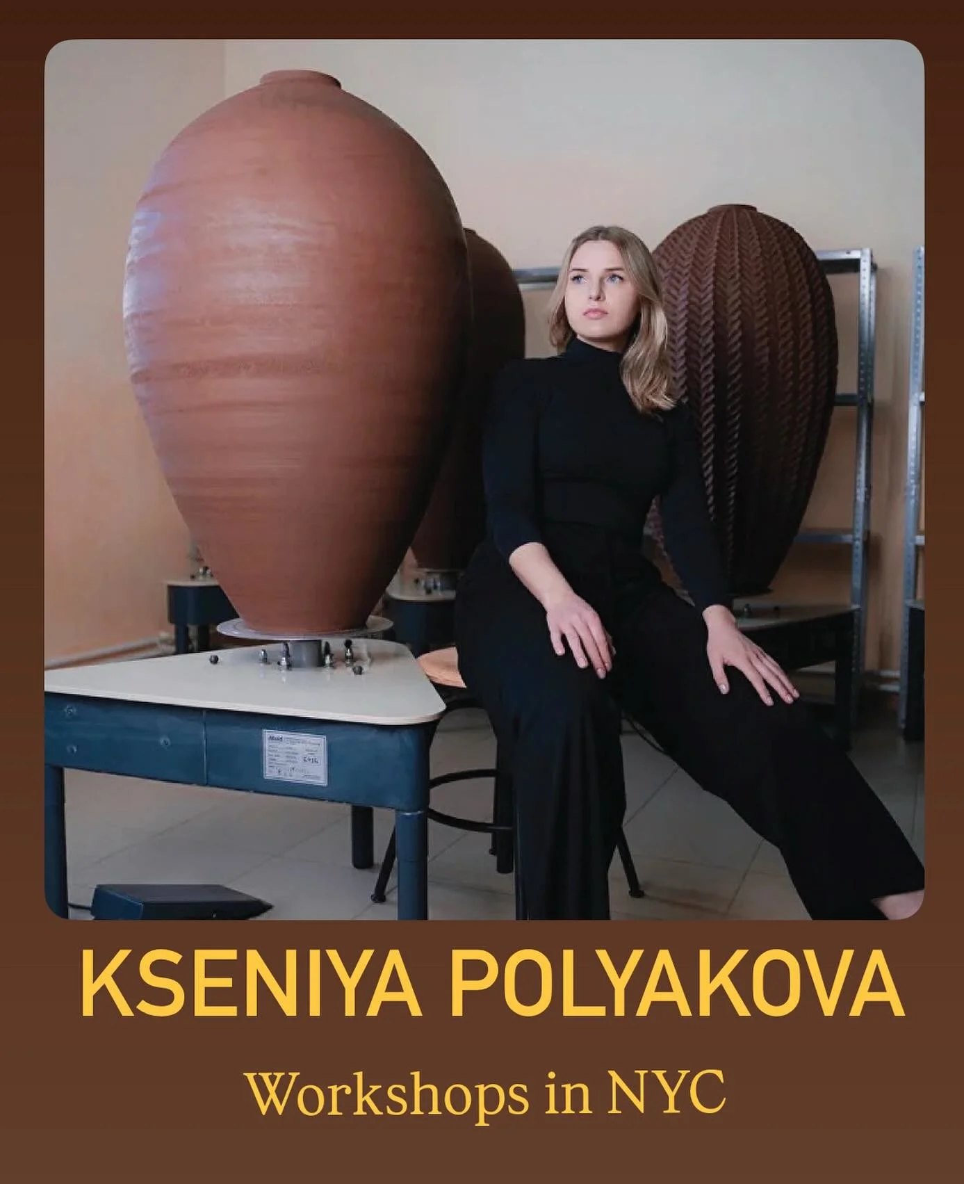 November workshops are coming up! Sign up for this unique experience with acclaimed ceramic artist Kseniya Polyakova. Registration available on our website.