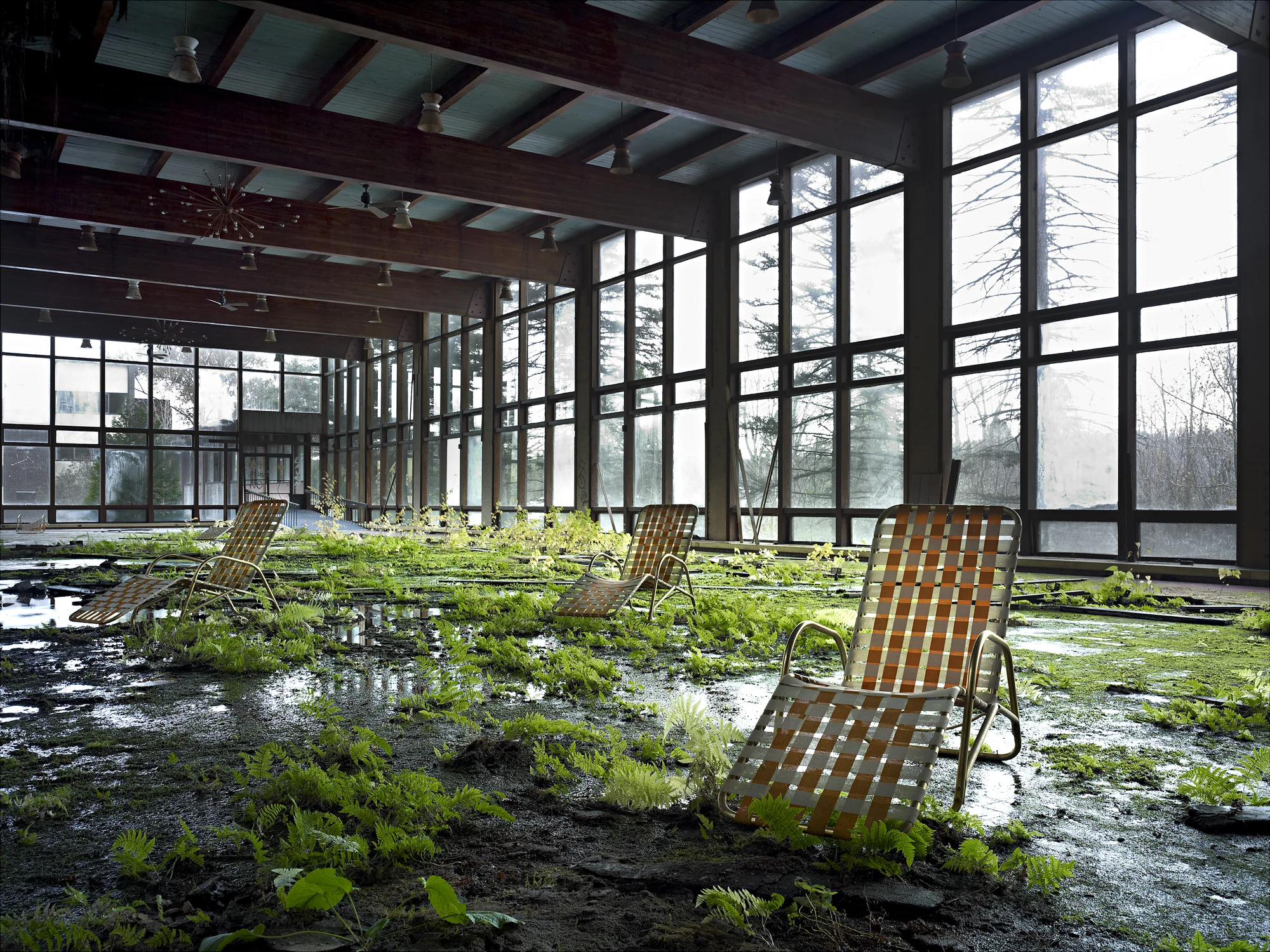 Katherine Westerhout, Grossingers Pool I , 2011, Archival Pigment Print 56" x 72", ed. of 3 | 39" x 52", ed. of 3 | 30" x 40" ed. of 10 | 1 6" x 21 5/8" ed. of 15