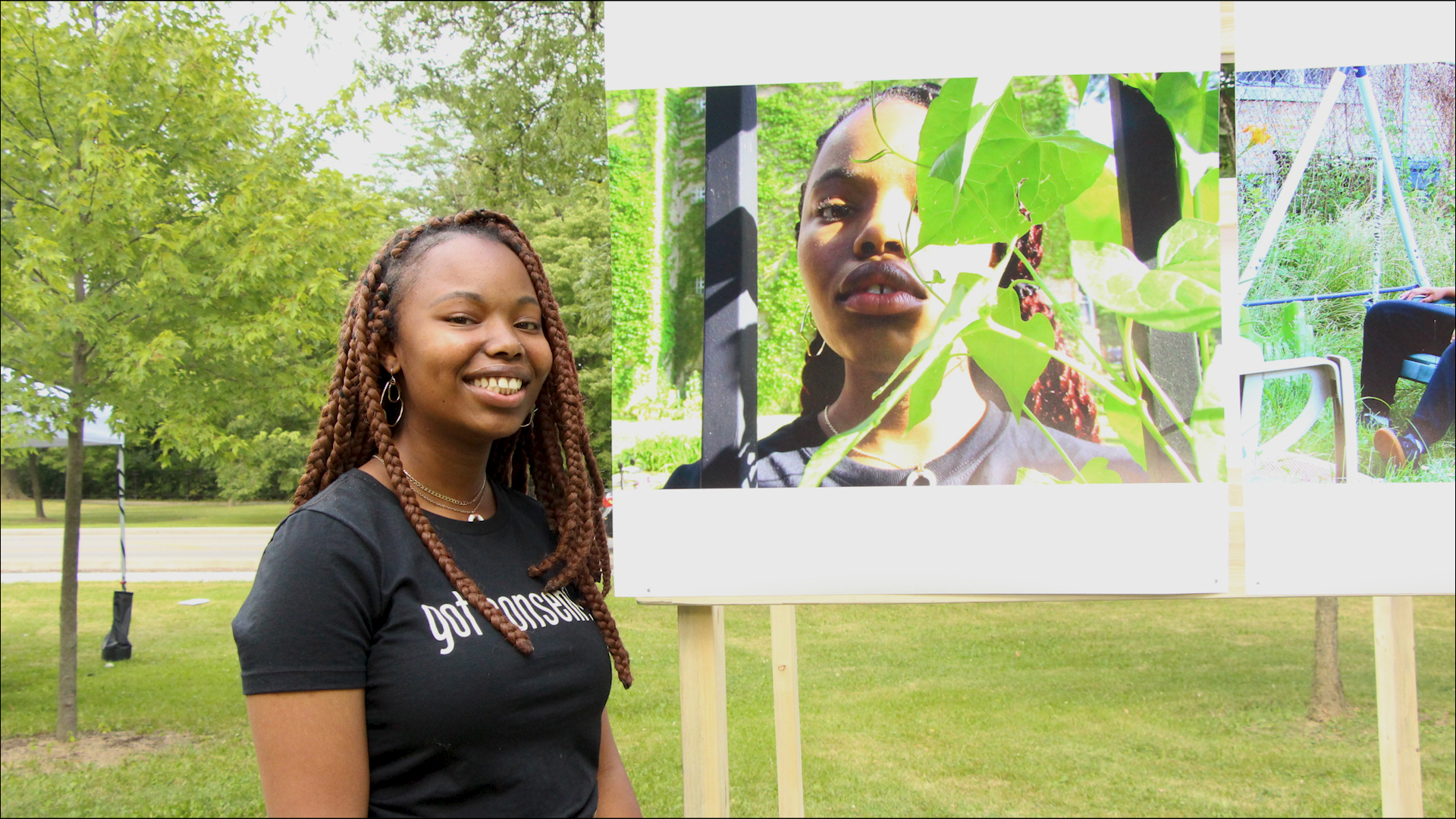  Anaya Frazier, first year as a Girl/Friend, with her self taken portrait.  
