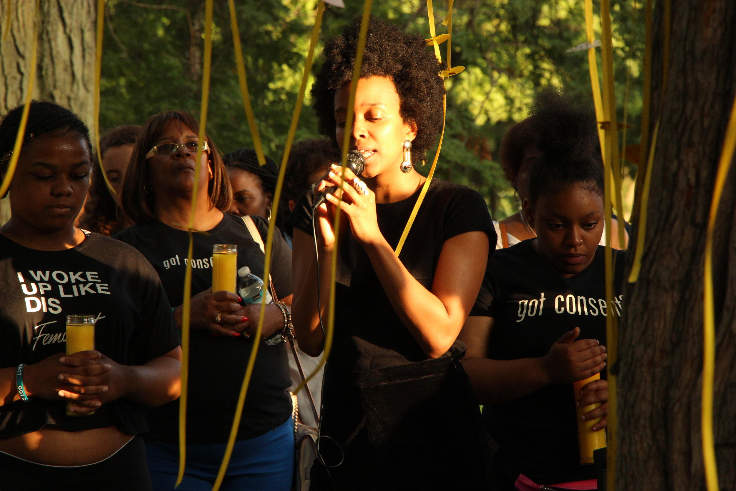  Candle lit memorial tribute to Rekia Boyd led by Jamila Woods 