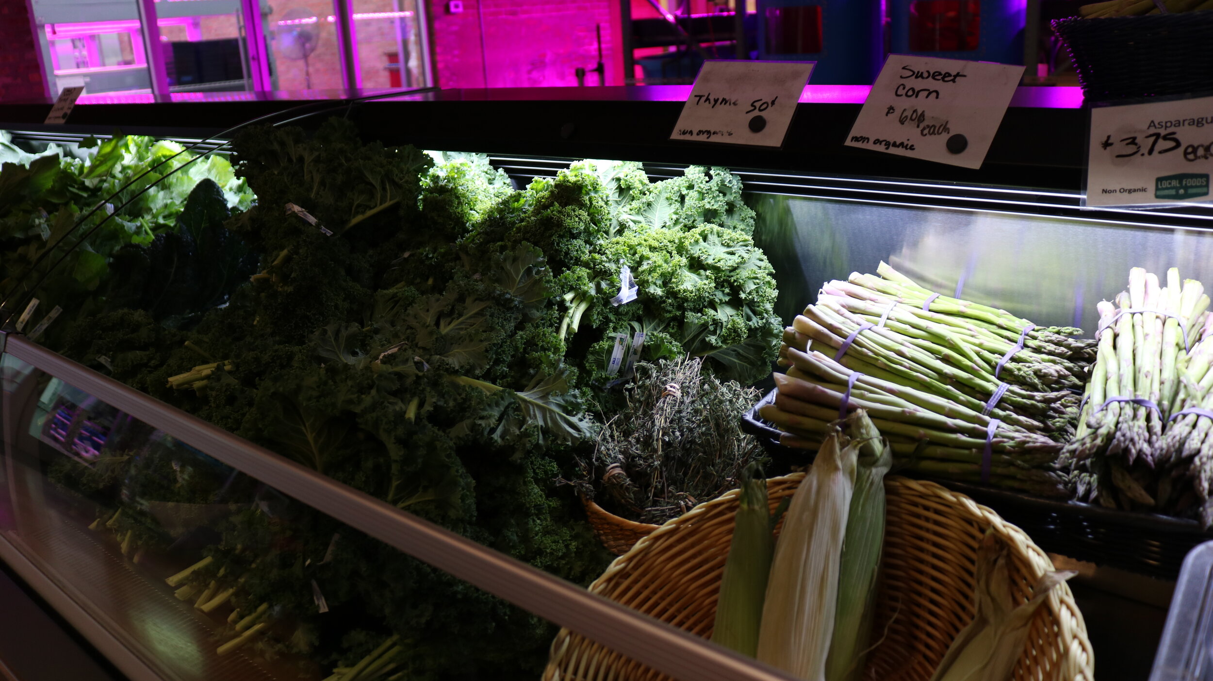  Various herbs and produce grown locally at Farm on Ogden and are ready to be purchased. Photo by Ebony Ellis. 
