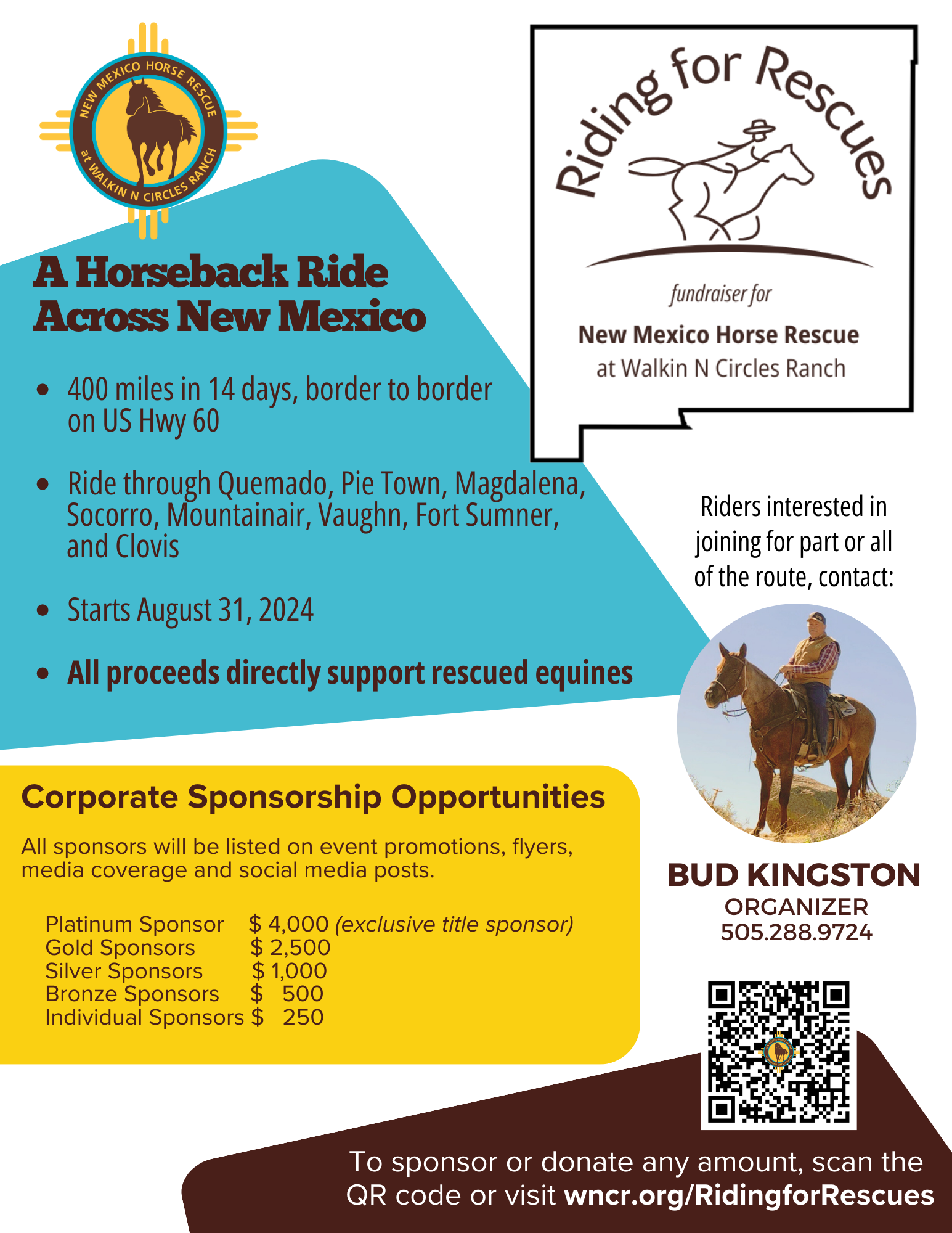 RIDING FOR RESCUES Fundraiser