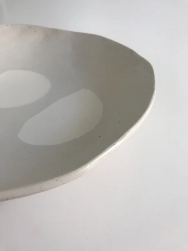 Bone Tired Plate / $85 – SOLD White & recycled clay with matt white glaze