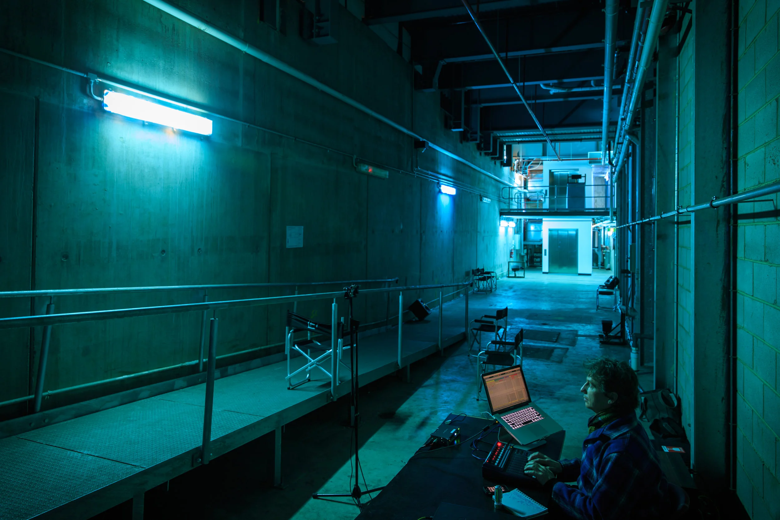 Subterranean Voices - Liquid Architecture An eight-speaker live spatial sound concert for the 2013 Liquid Architecture Sound Art festival. I spent a month in this subterranean environment recording the adjacent train station, which I shaped with sound design applications and spatialisation software. A curated series of 12 concerts over two days provided audiences with an immersive sonic experience that reimagined the sounds of everyday life. The work was featured on ABC Radio National's Into the Music .