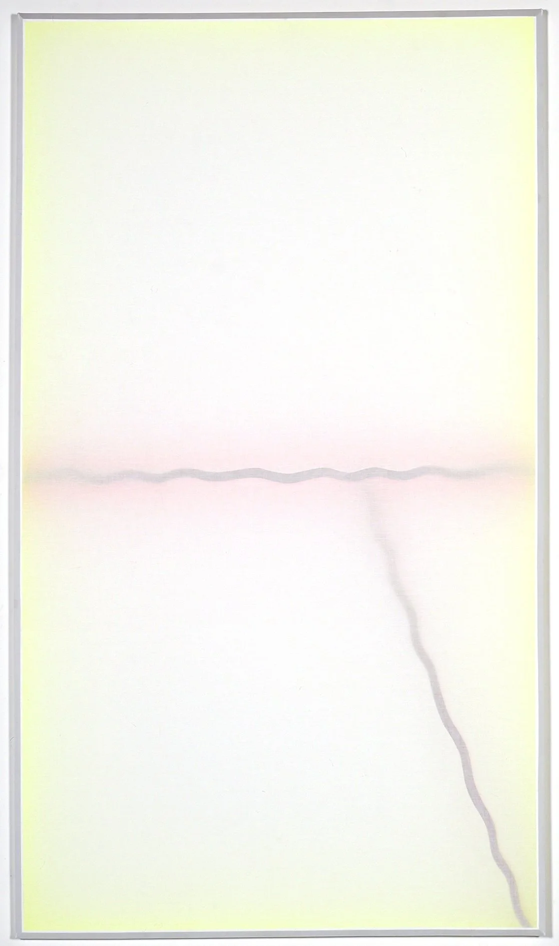 Alain Lambilliotte - GTB - 5 - Toile blanche et éléments peints - 2020 - 220 x 120 x 5 cm.jpg .jpg