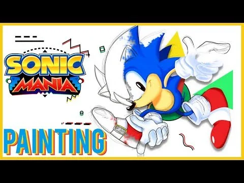 Sonic Mania Timelapse Art