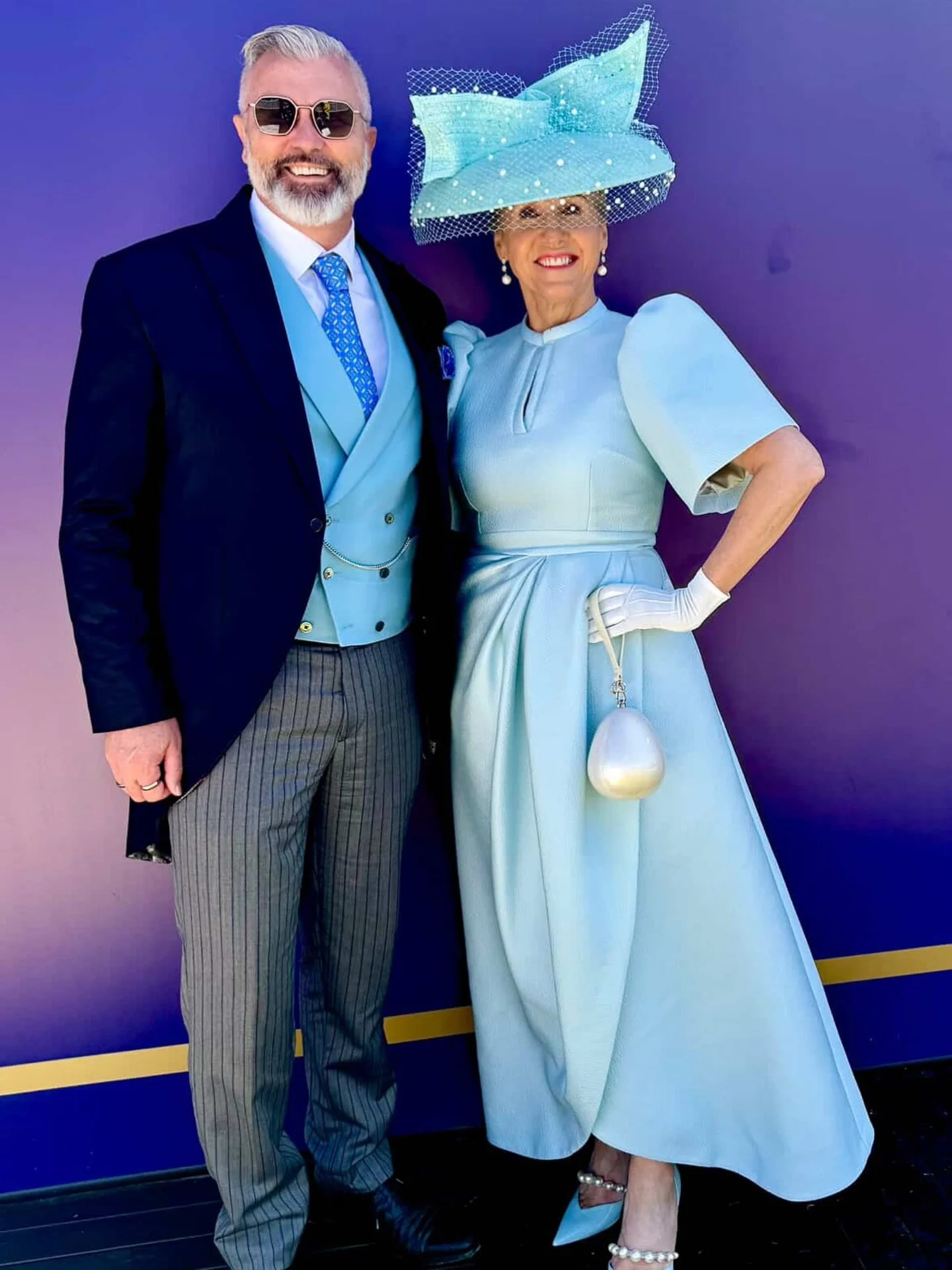 Can we get a 🩷 for this couple. They are GLOWING! 
#couplefashion #couplesfotf #millinery #beatbdressed #imadehathat #millinery
