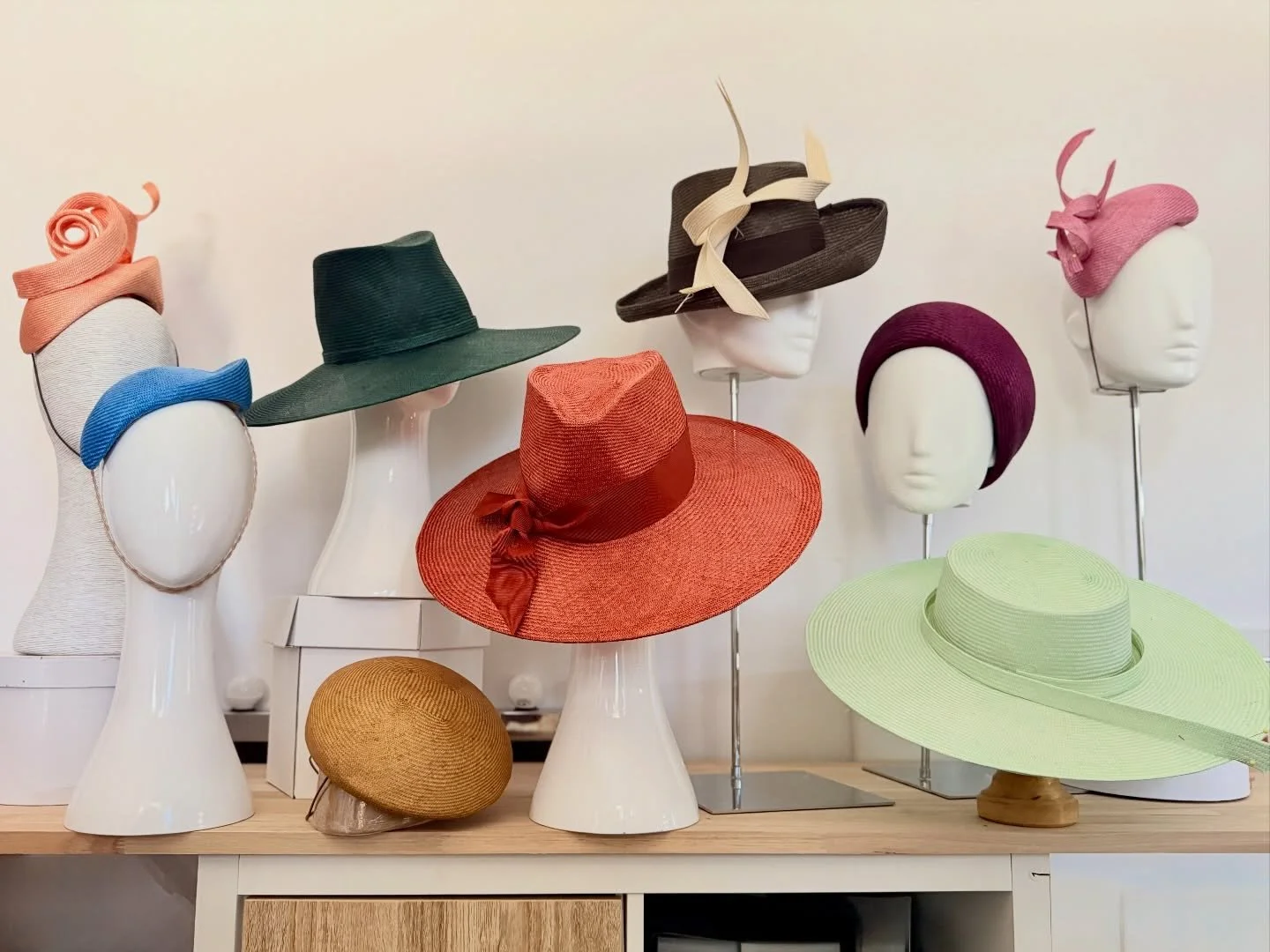 There is always a hat for everyone in every size and every colour. 
#millinery #hatsmaking #hatmaker #melbournehats