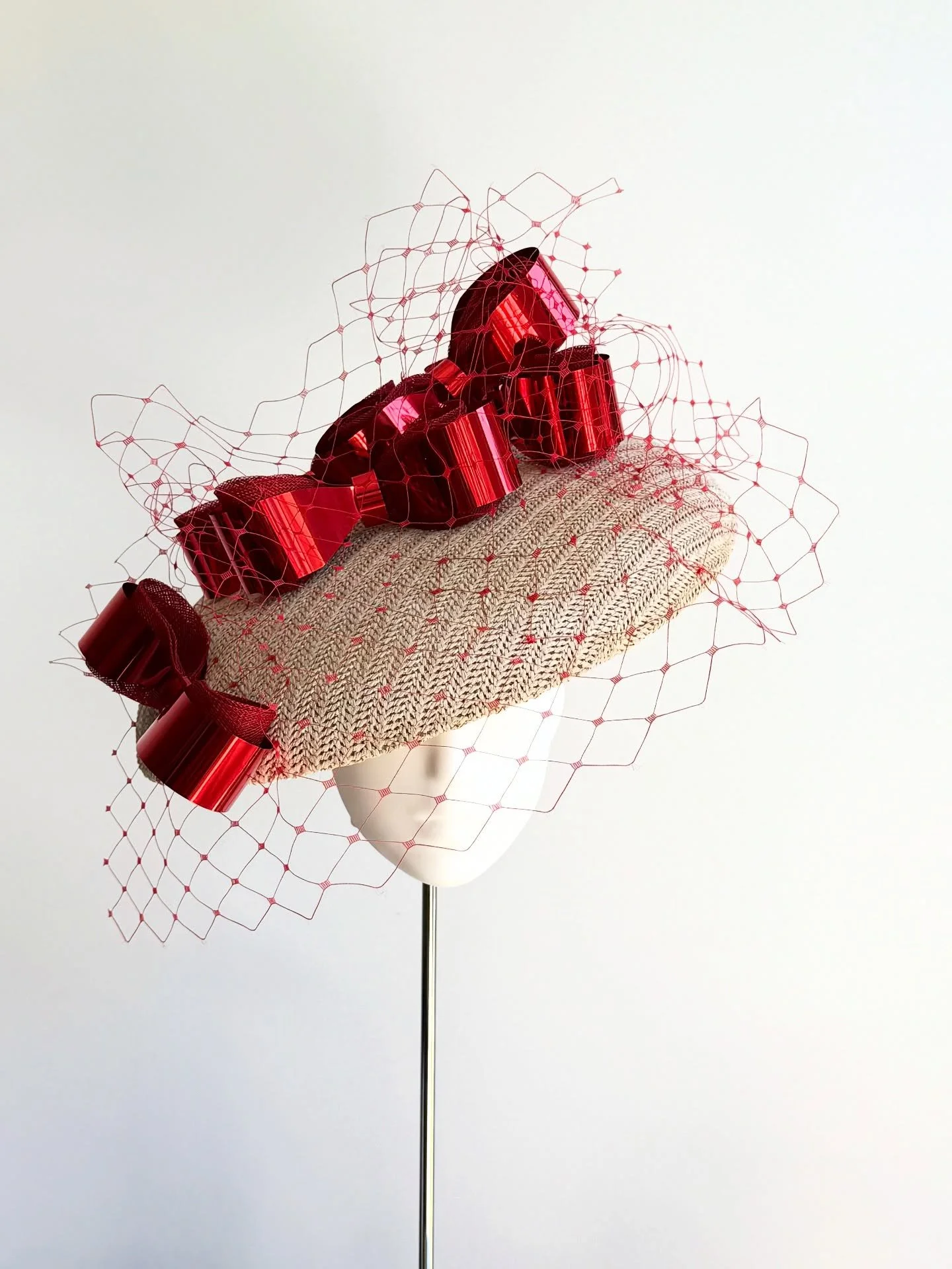 A hat for Fiona. 
 
#millinery #hat #customhats #RoyalAscot #magicmillions