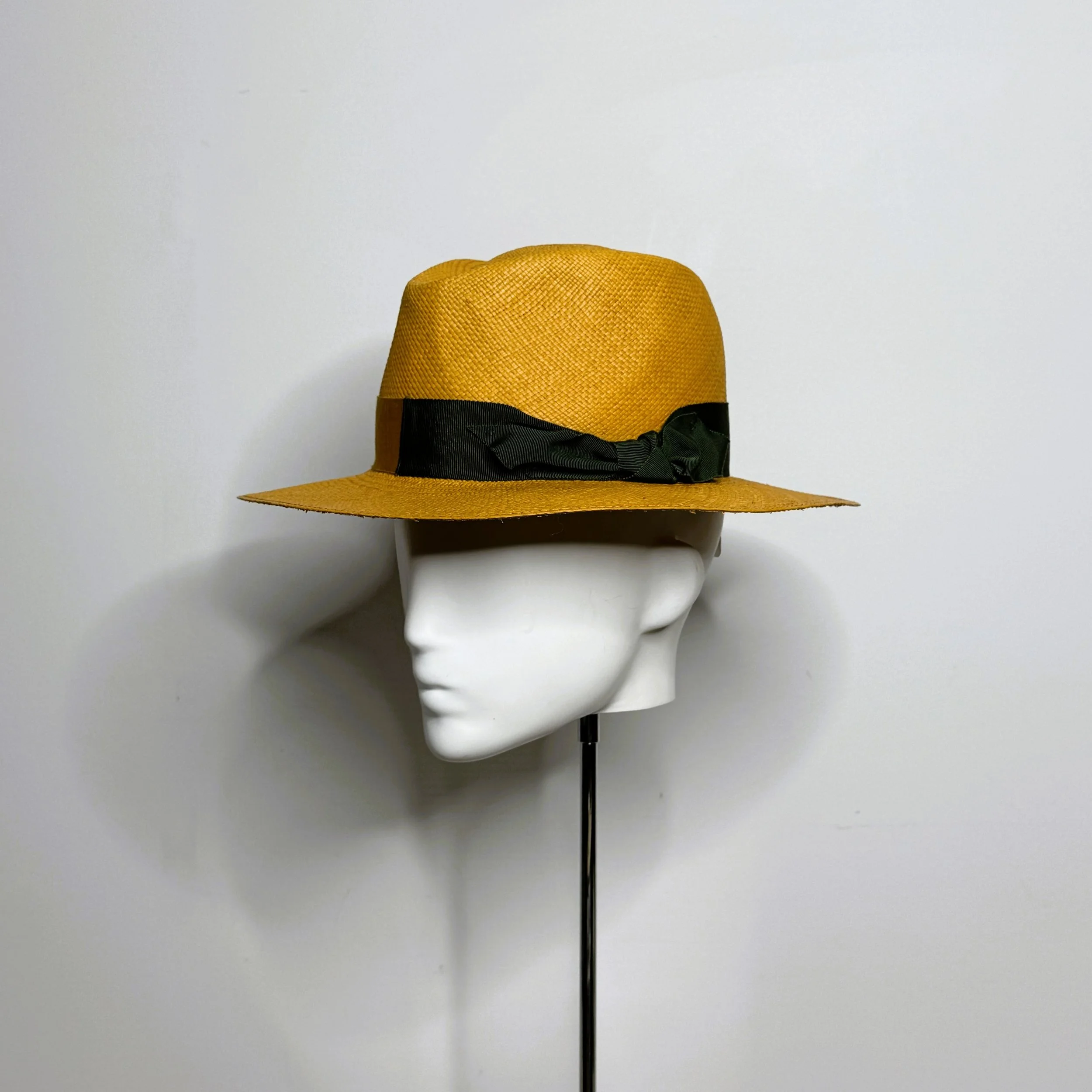 Golden Fedora made by Rachel Henry Millinery