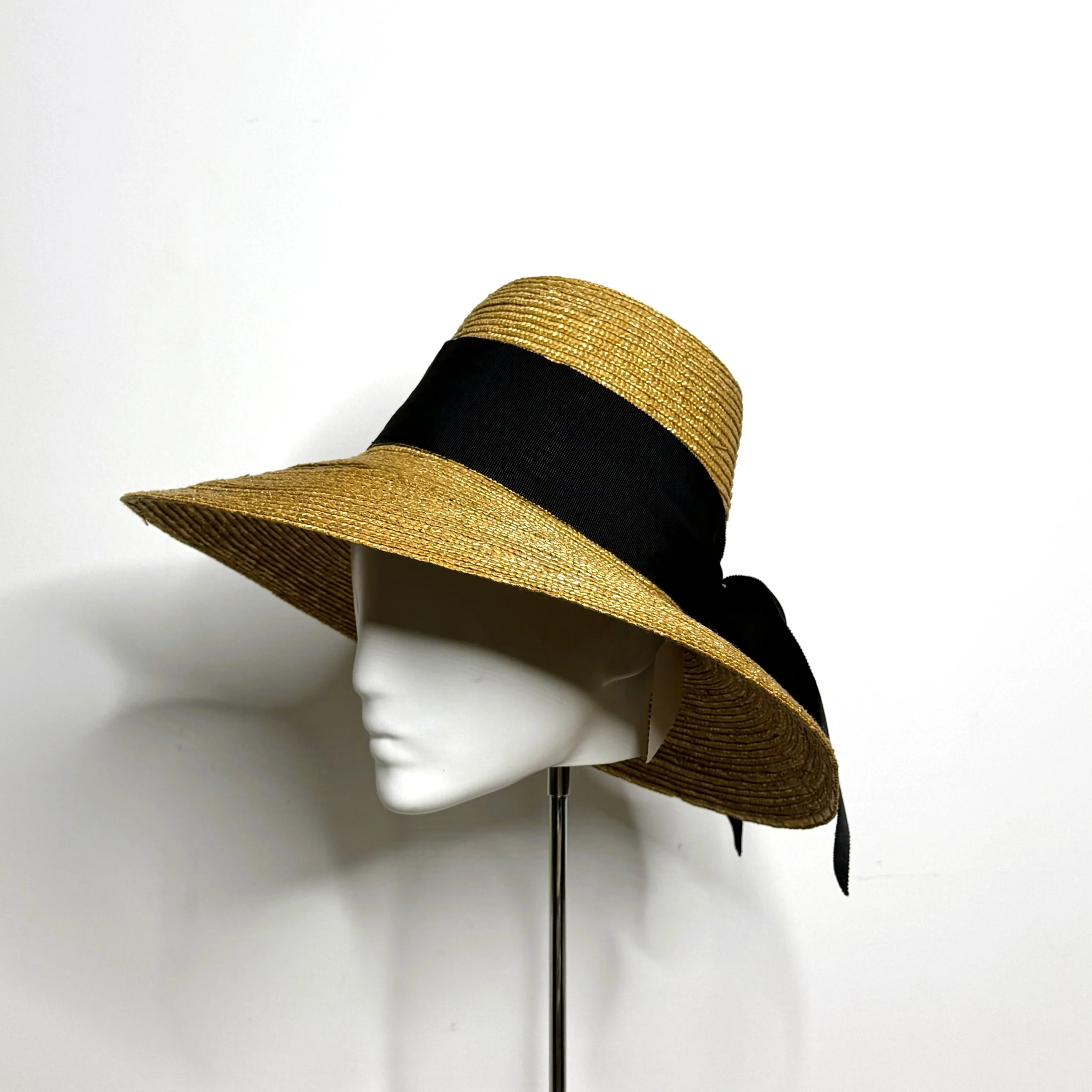 Wheat Straw sun hat by Rachel Henry Millinery