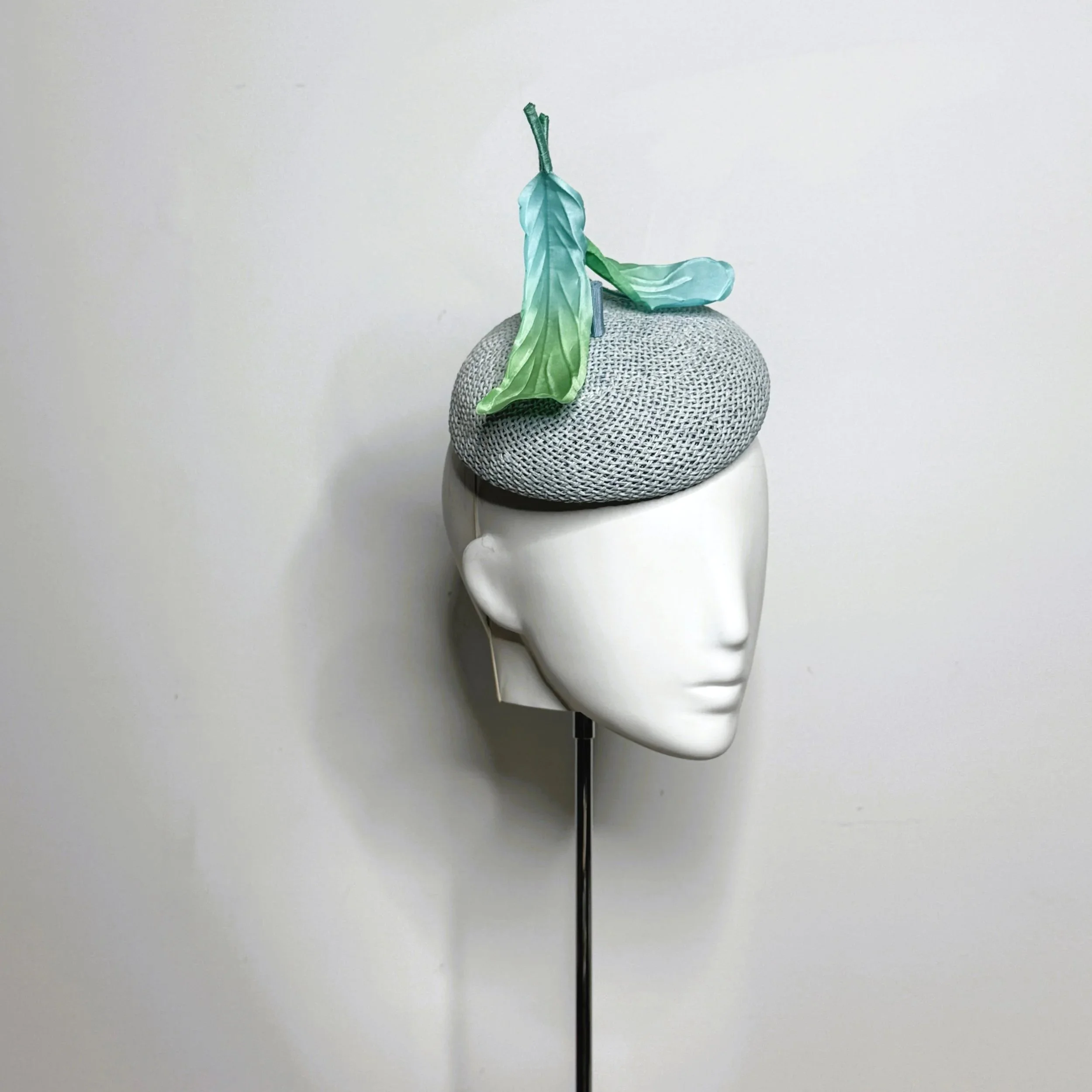 Button hat by Rachel Henry Millinery