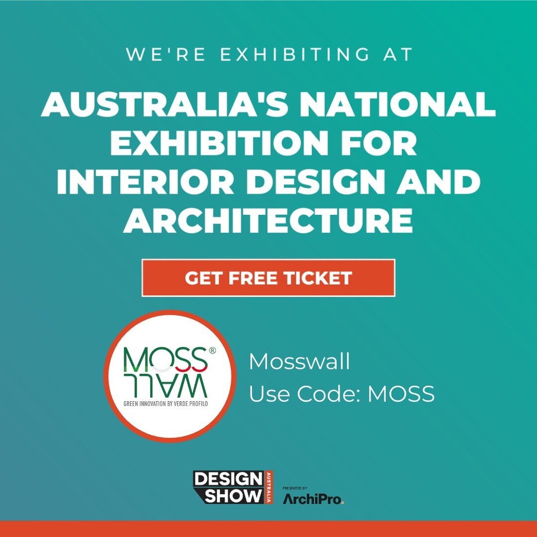 We'll be exhibiting at Design Show Australia, October 20-22 at ICC Sydney. Would love to see you there, pop by to say hi! @designshow_au