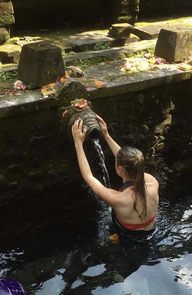 Tampak Empul Temple, built around 960 AD. Tourists can come here and join in the traditional purification in the holy spring water.