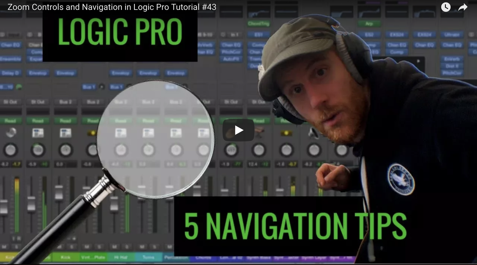 Zoom Controls and Navigation in Logic Pro Tutorial