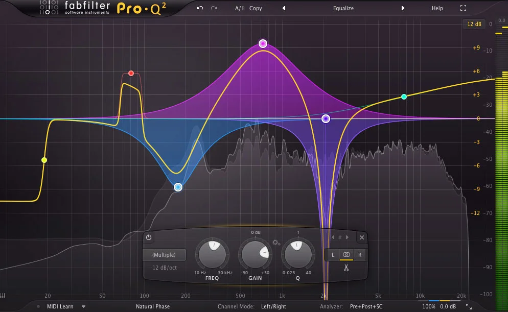 An equalizer is probably the tool you use most while mixing and mastering, so you need the best of the best! With FabFilter Pro-Q 2, you get the highest possible sound quality and a gorgeous, innovative interface with unrivalled ease of use