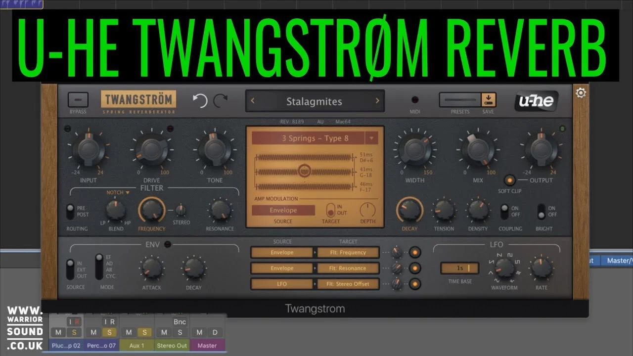 U-he TwangStrom Reverb Plugin Overview and Demo
