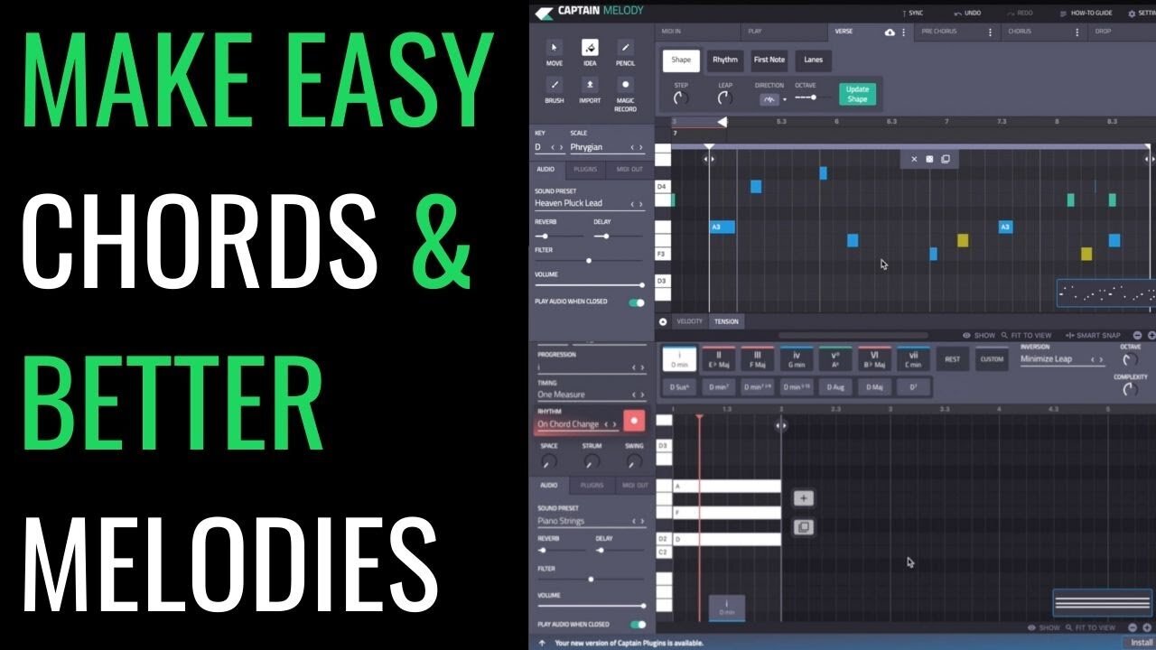 Writing Chords and Melody, The Modern Way - Captain chord and Captain melody