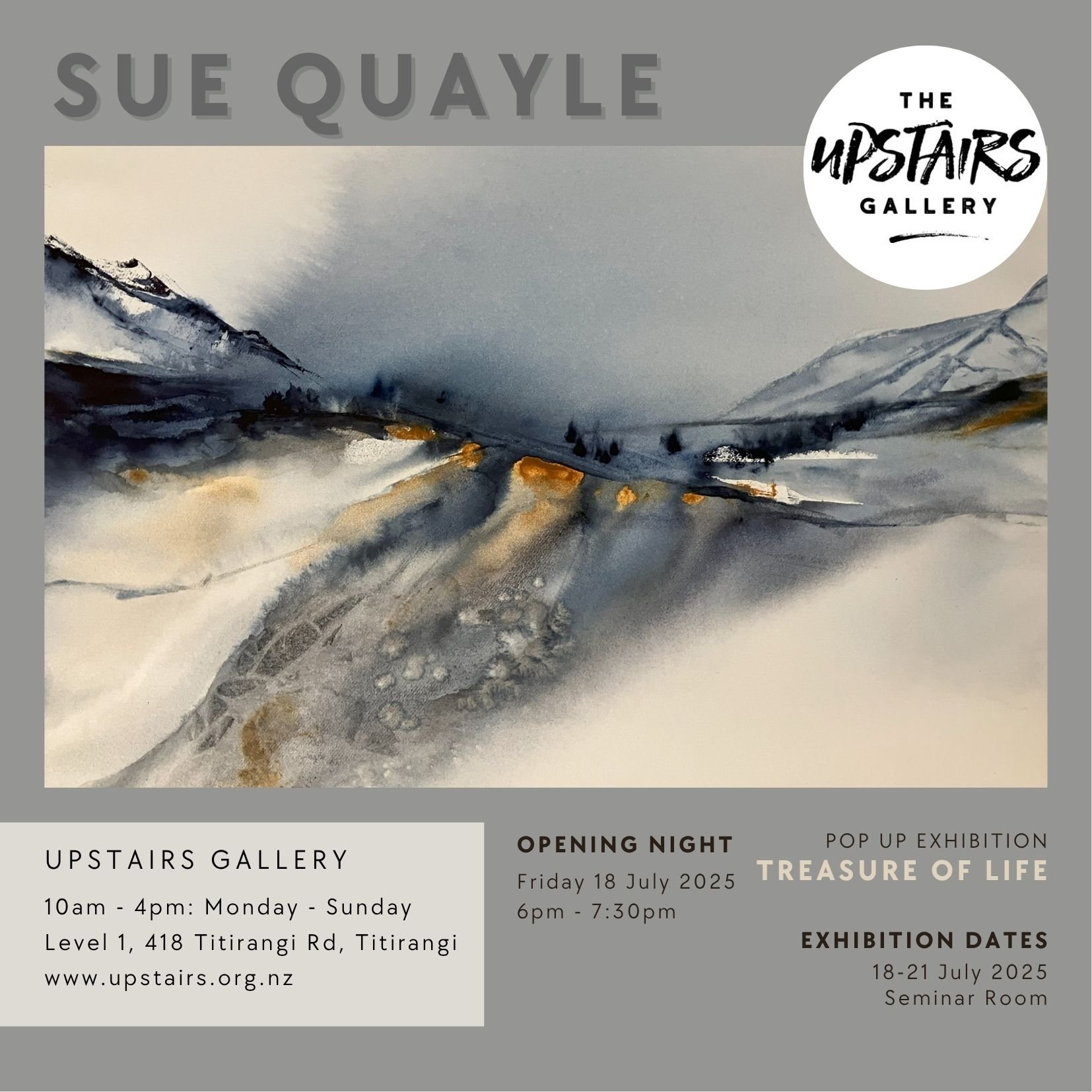 Sue Quayle Exhibition 'Treasure Of Life'
