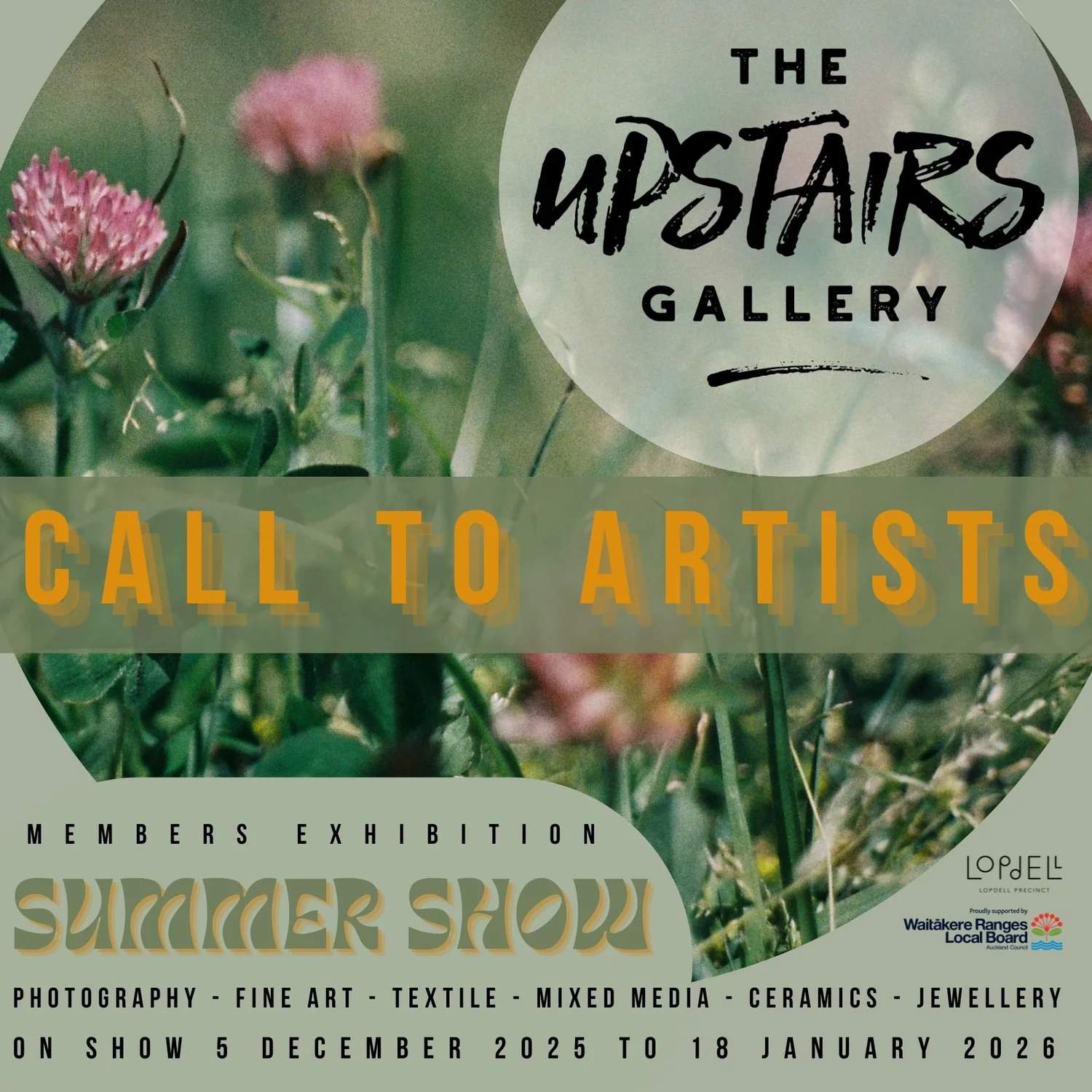 Call To Artists - Summer Show — The Upstairs Art Gallery