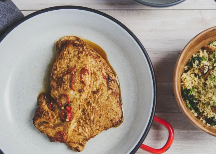 Andrew Osagie's Turkey escalope and cous cous recipe courtesy of Food Champions